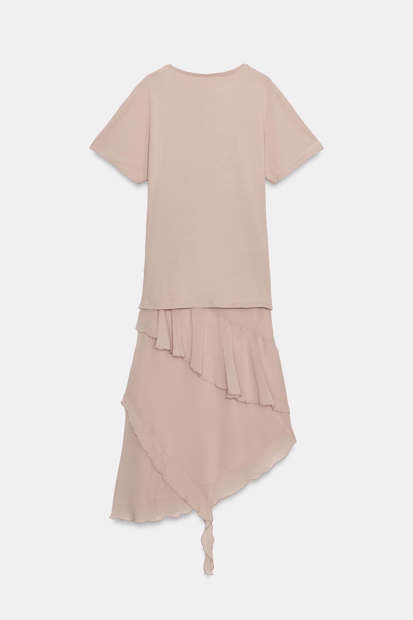 ROBE BIMATIÈRE À VOLANTS