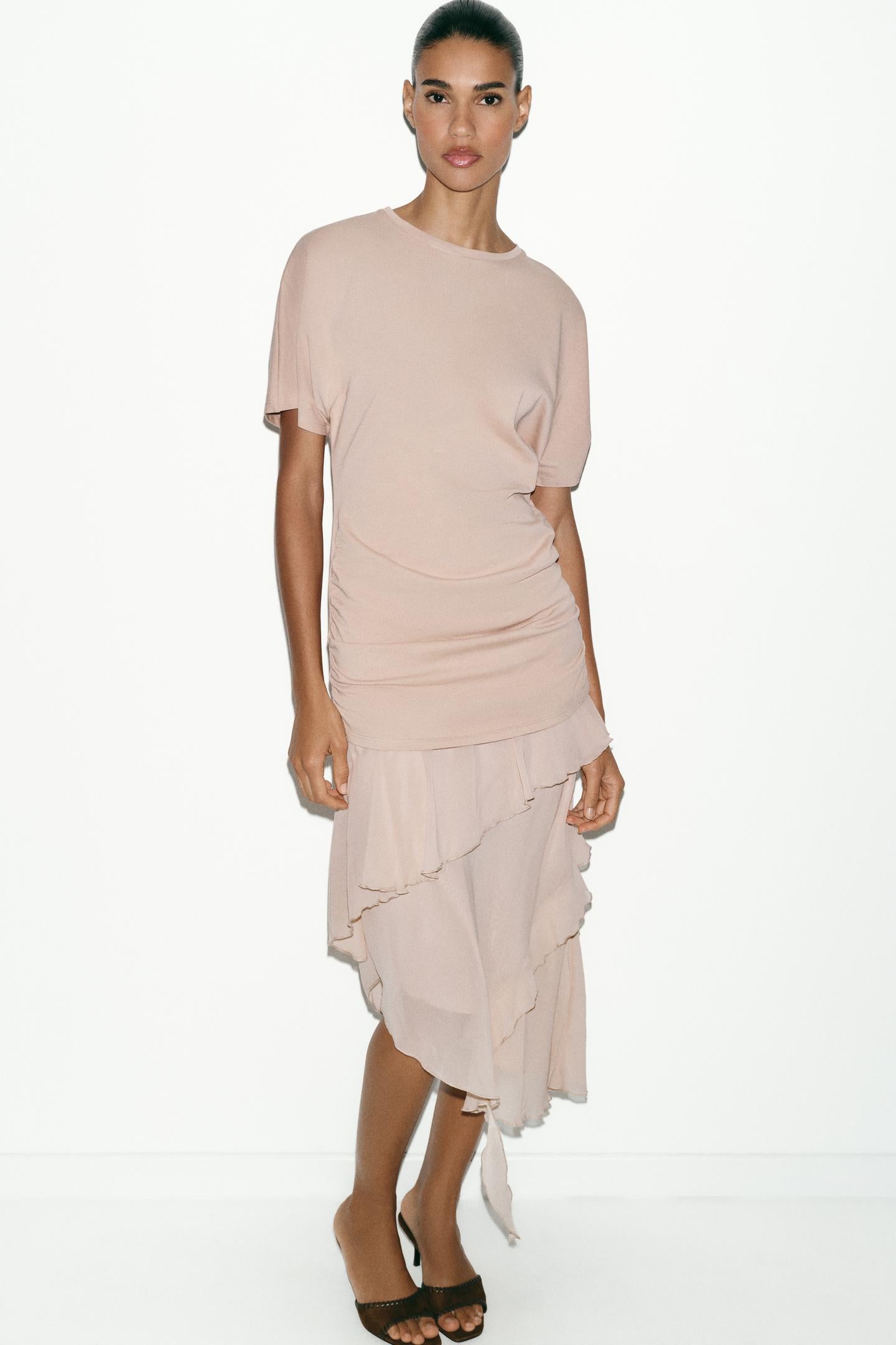 ROBE BIMATIÈRE À VOLANTS