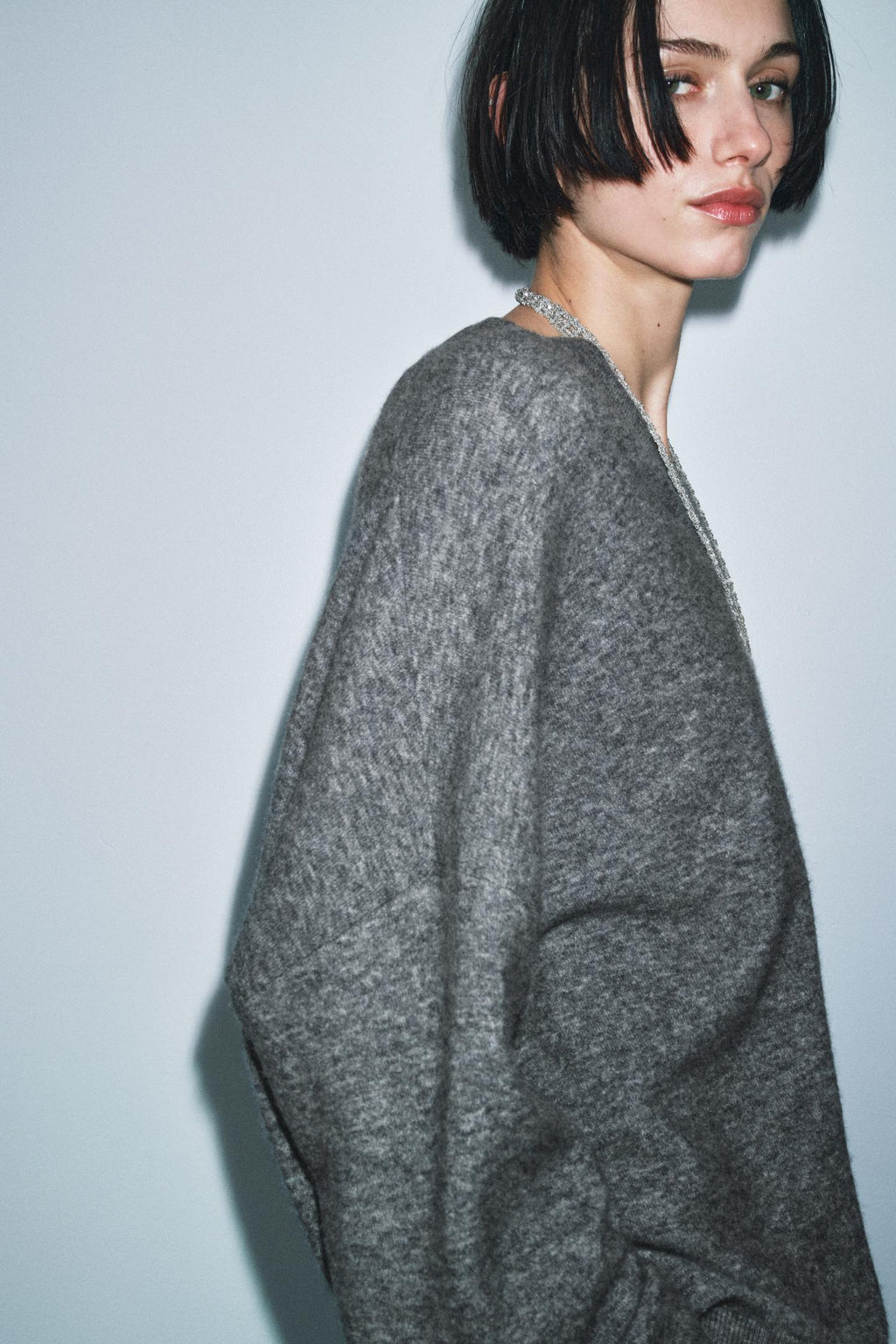 PULL OVERSIZE AVEC LAINE