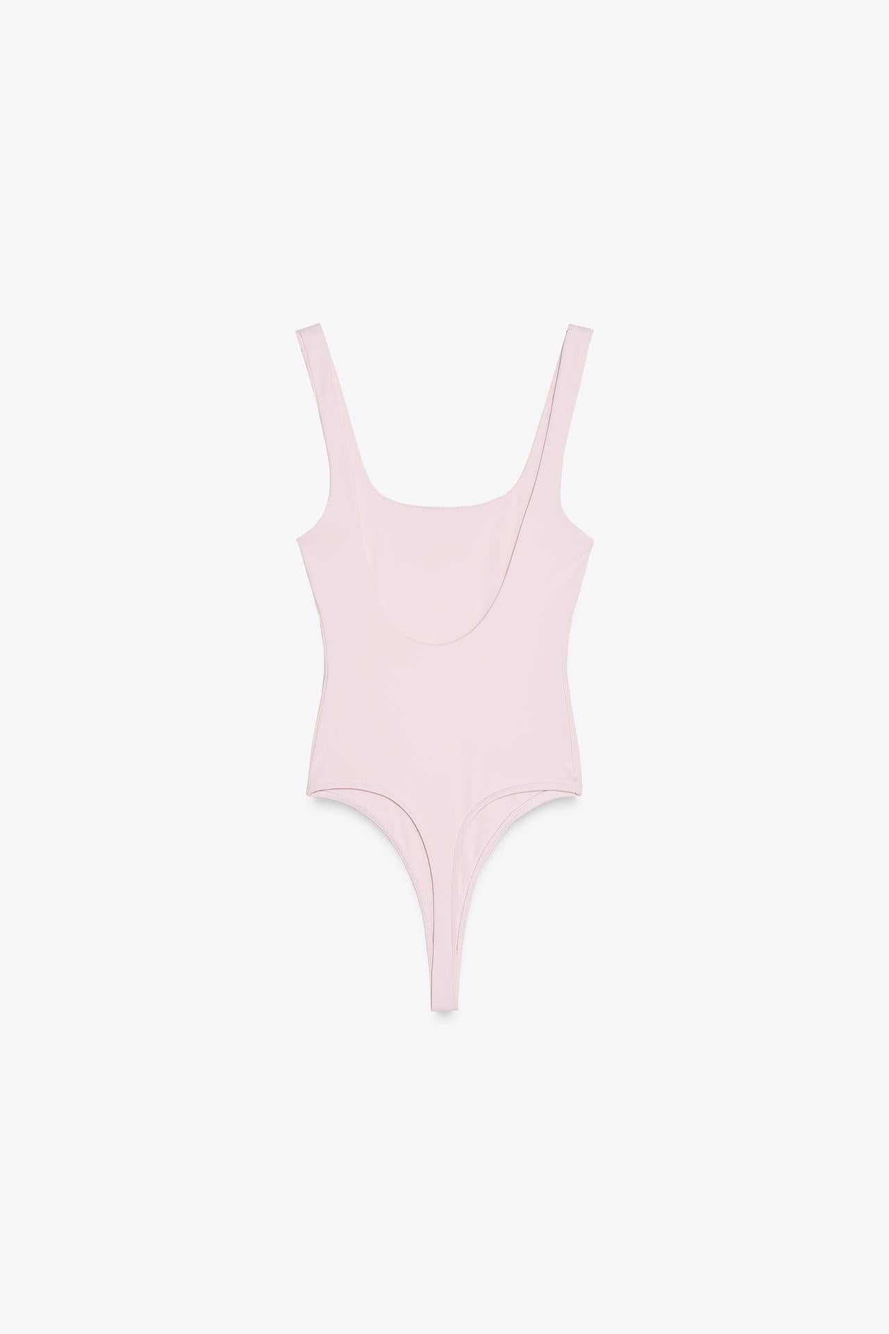 BODY PASTELLROSA MIT BREITEN TRÄGERN