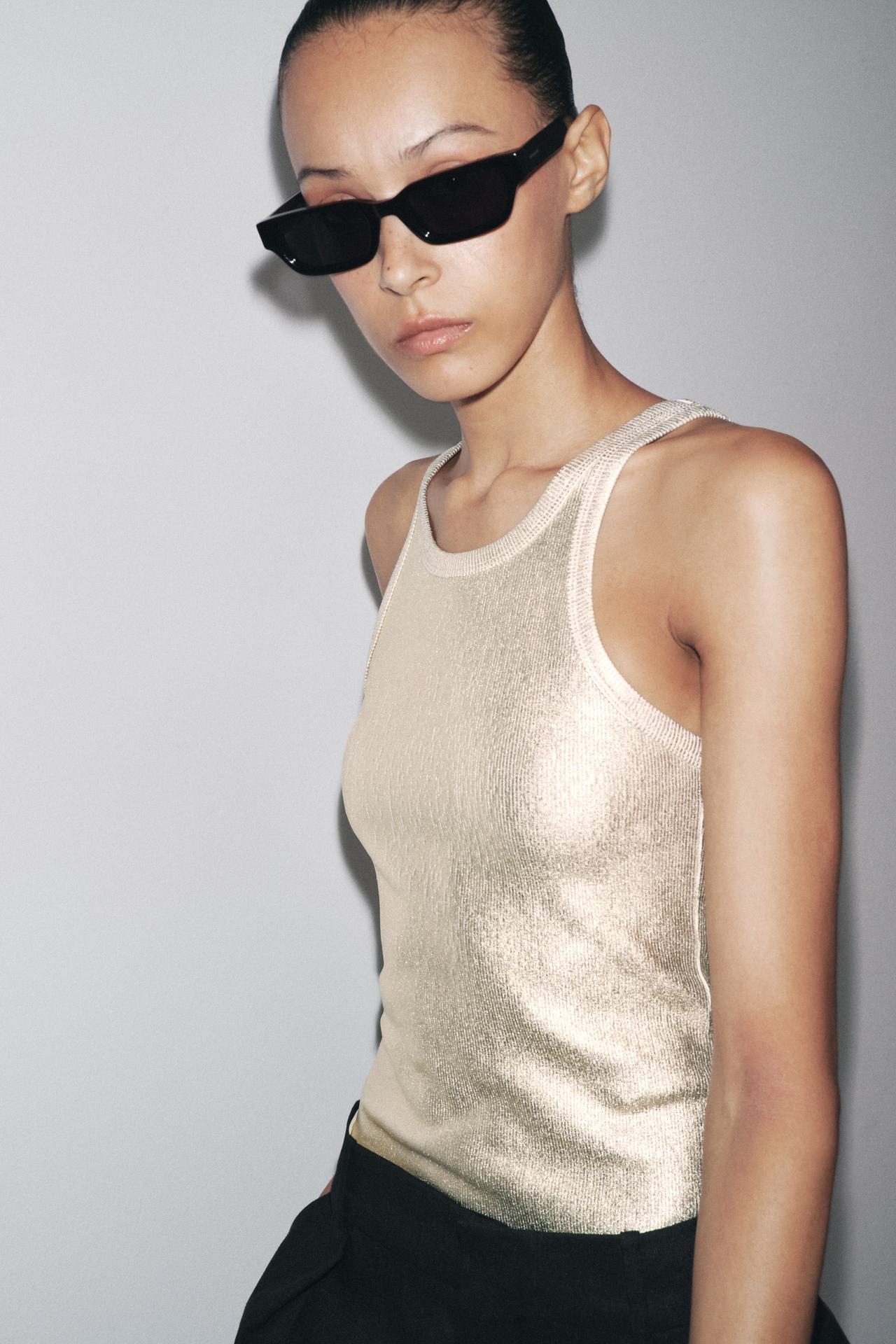 GERIPPTER METALLIC-BODY GOLD