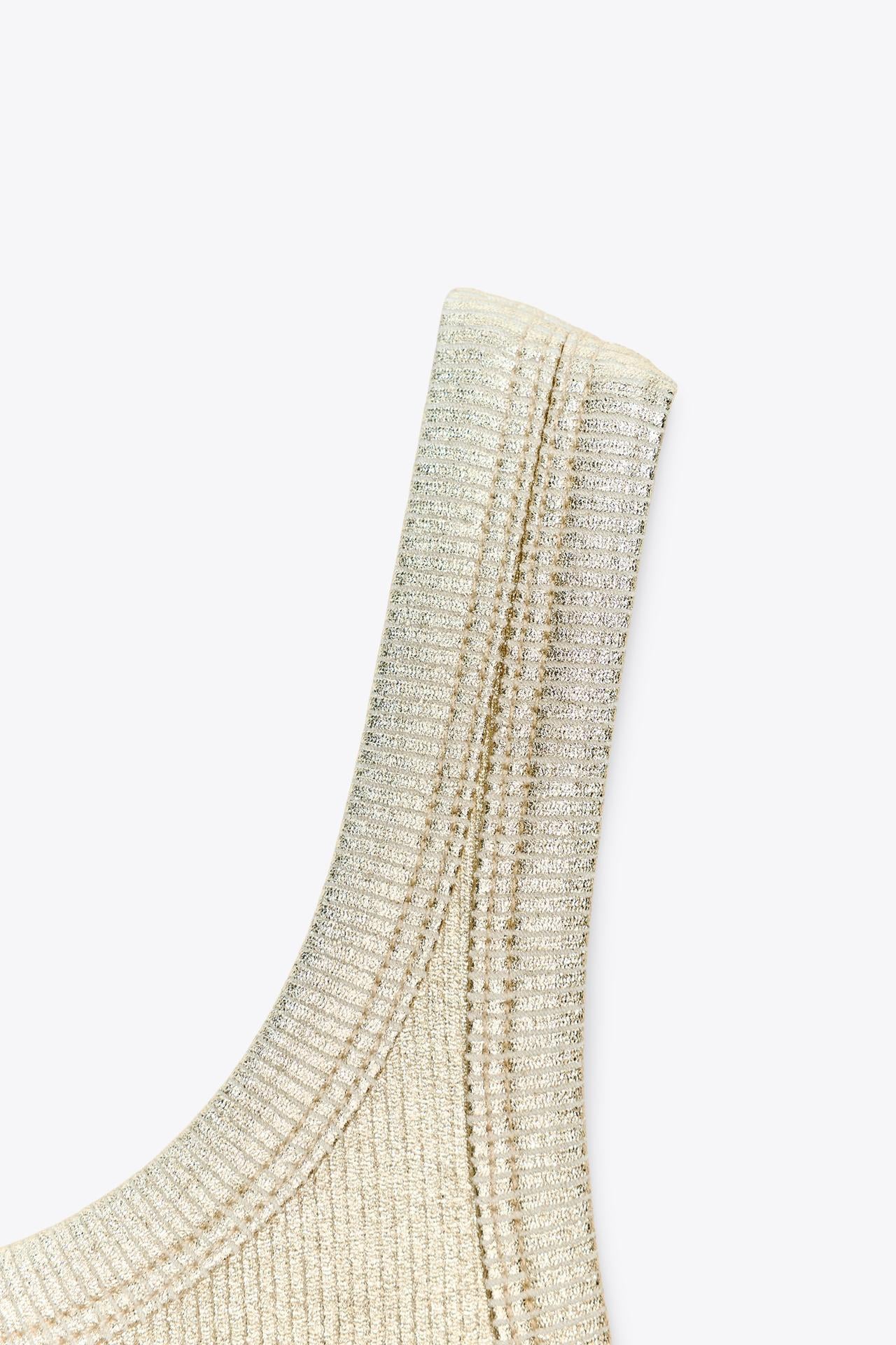 GERIPPTER METALLIC-BODY GOLD