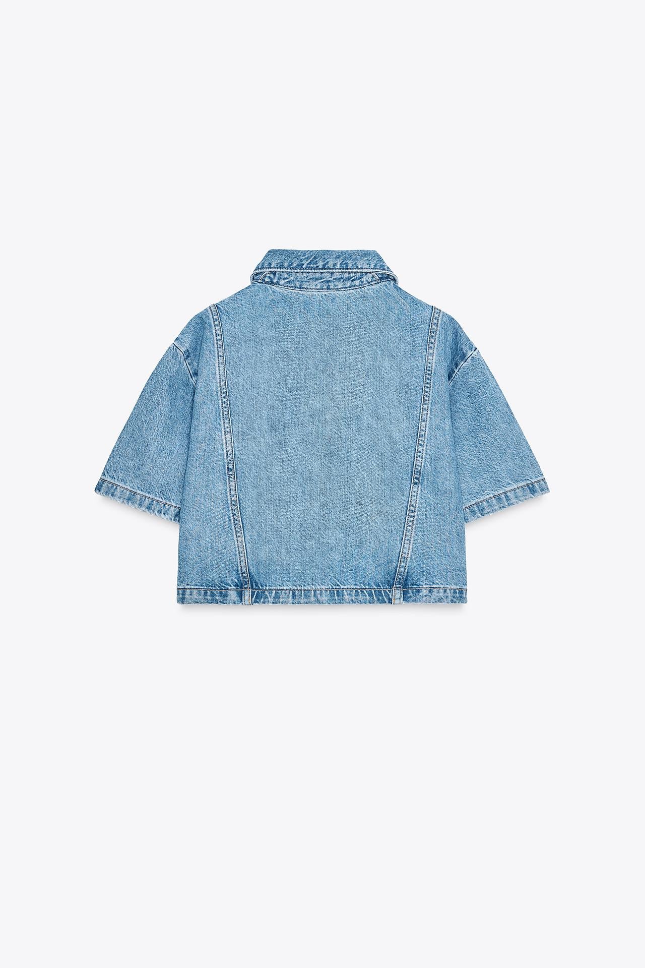 CROPPED-HEMD DENIM LINIE