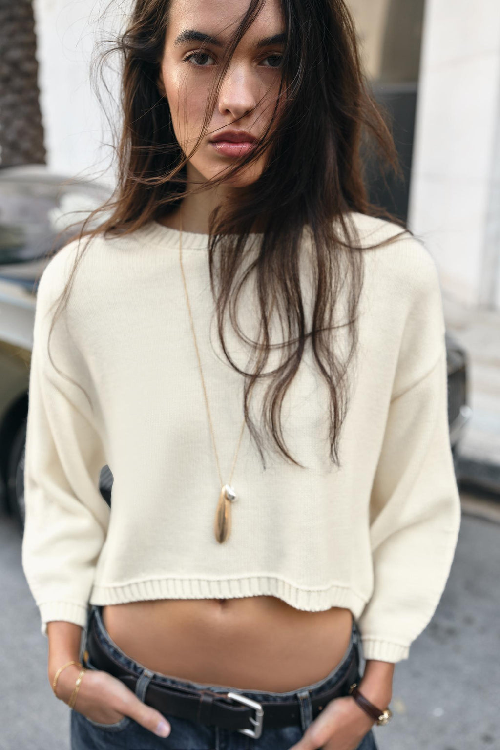 PULL COURT EN MAILLES