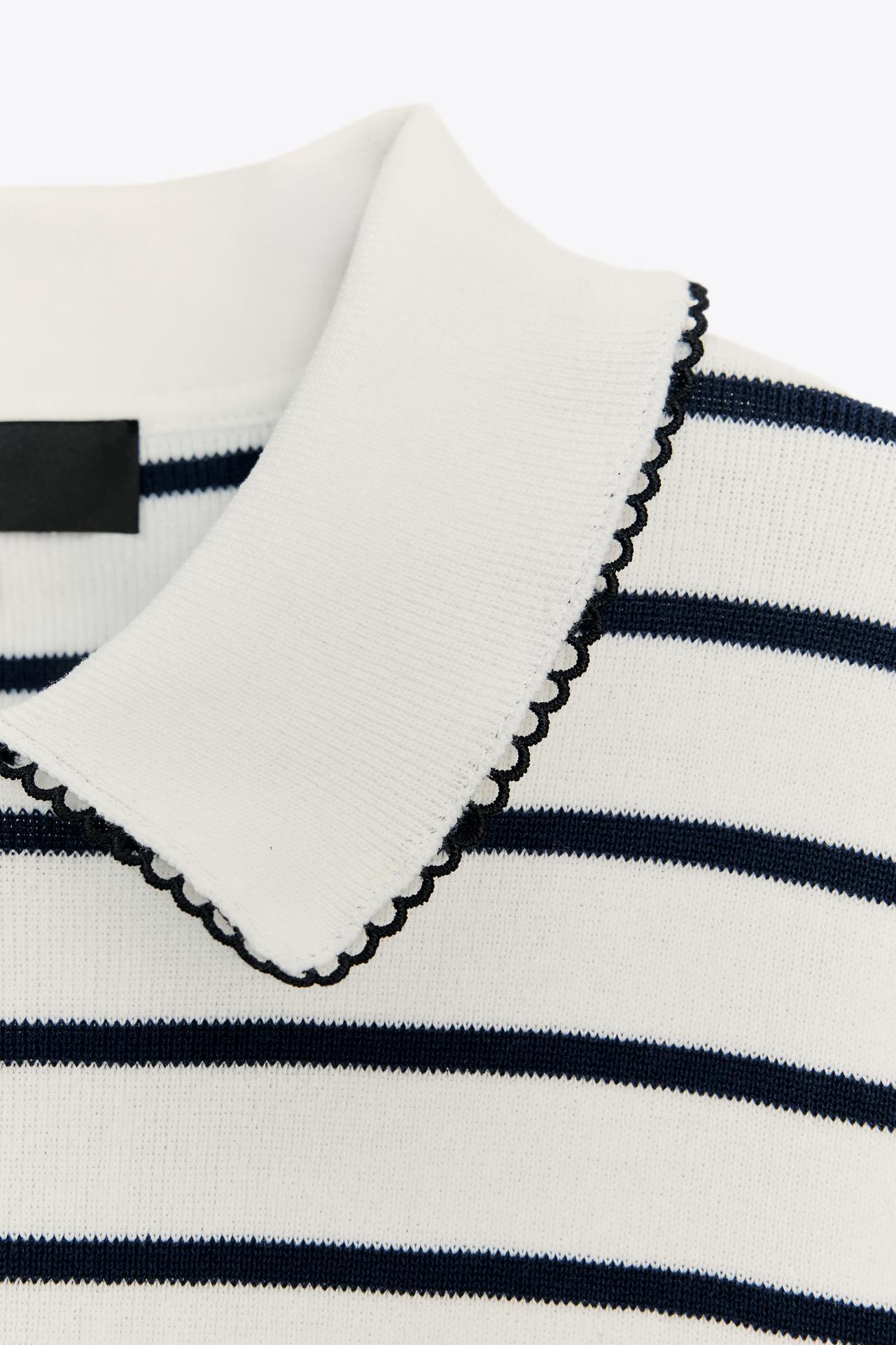 KNIT-TOP MIT KONTRASTPASPERN