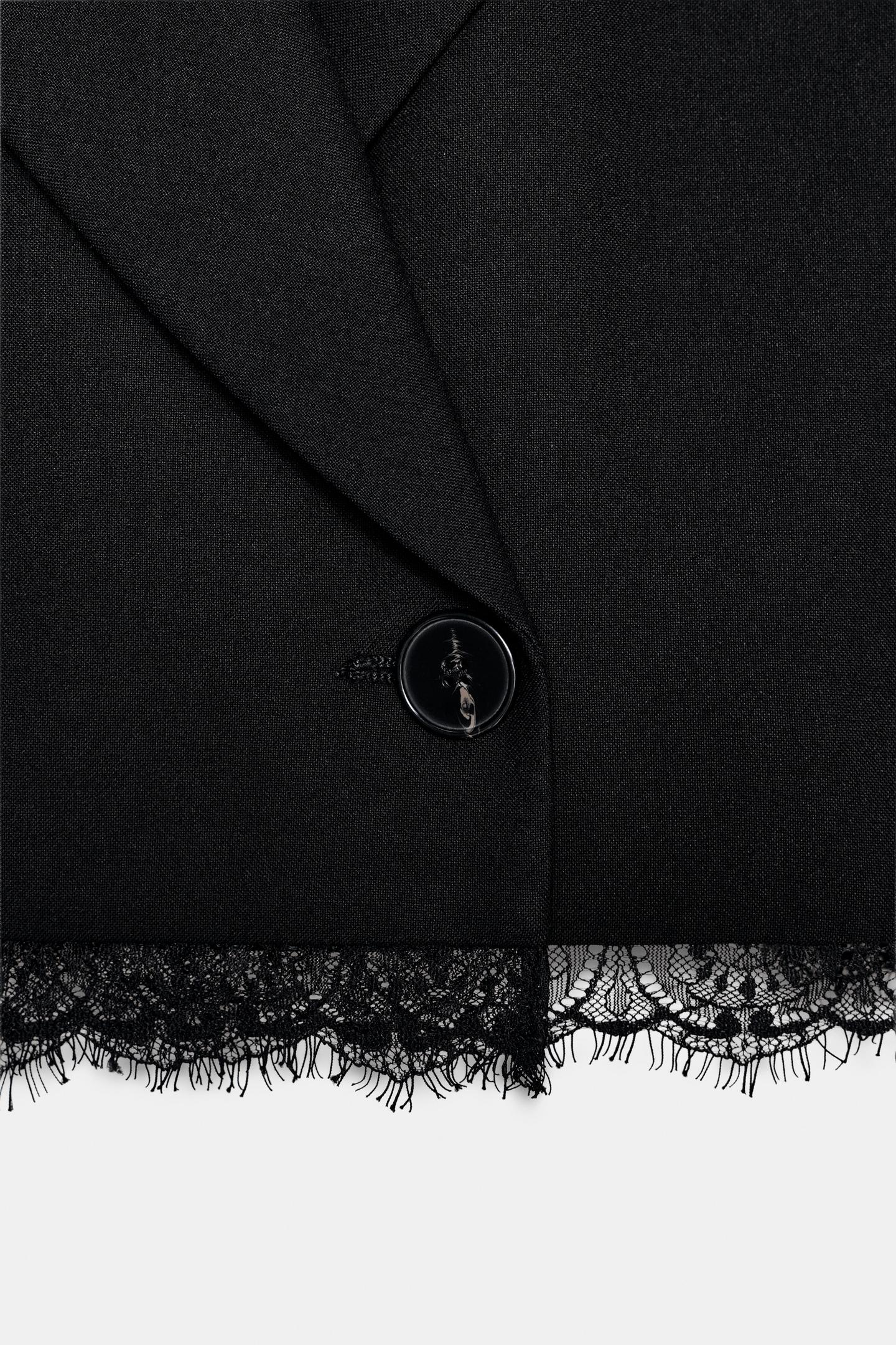 VESTE COURTE DENTELLE
