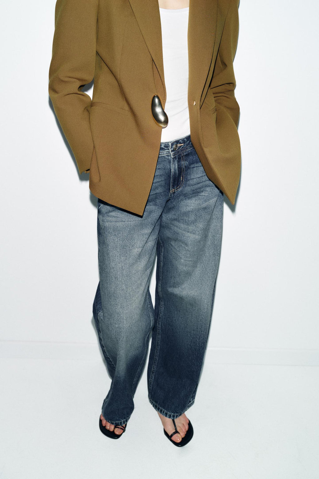 VESTE AJUSTÉE AVEC GARNITURE EZ SIGNATURE