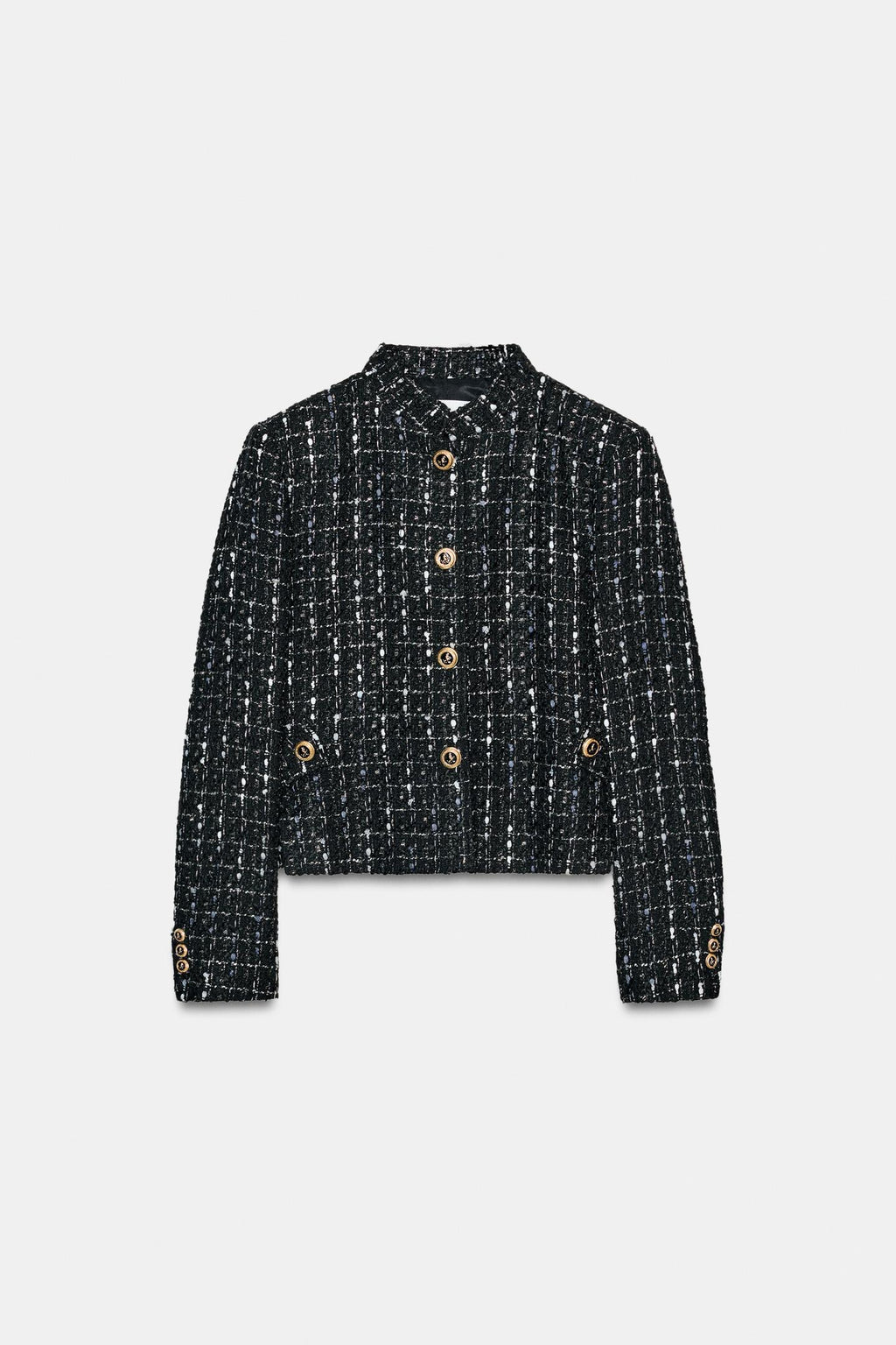BLAZER STRUCTURÉ À FIL MÉTALLISÉ