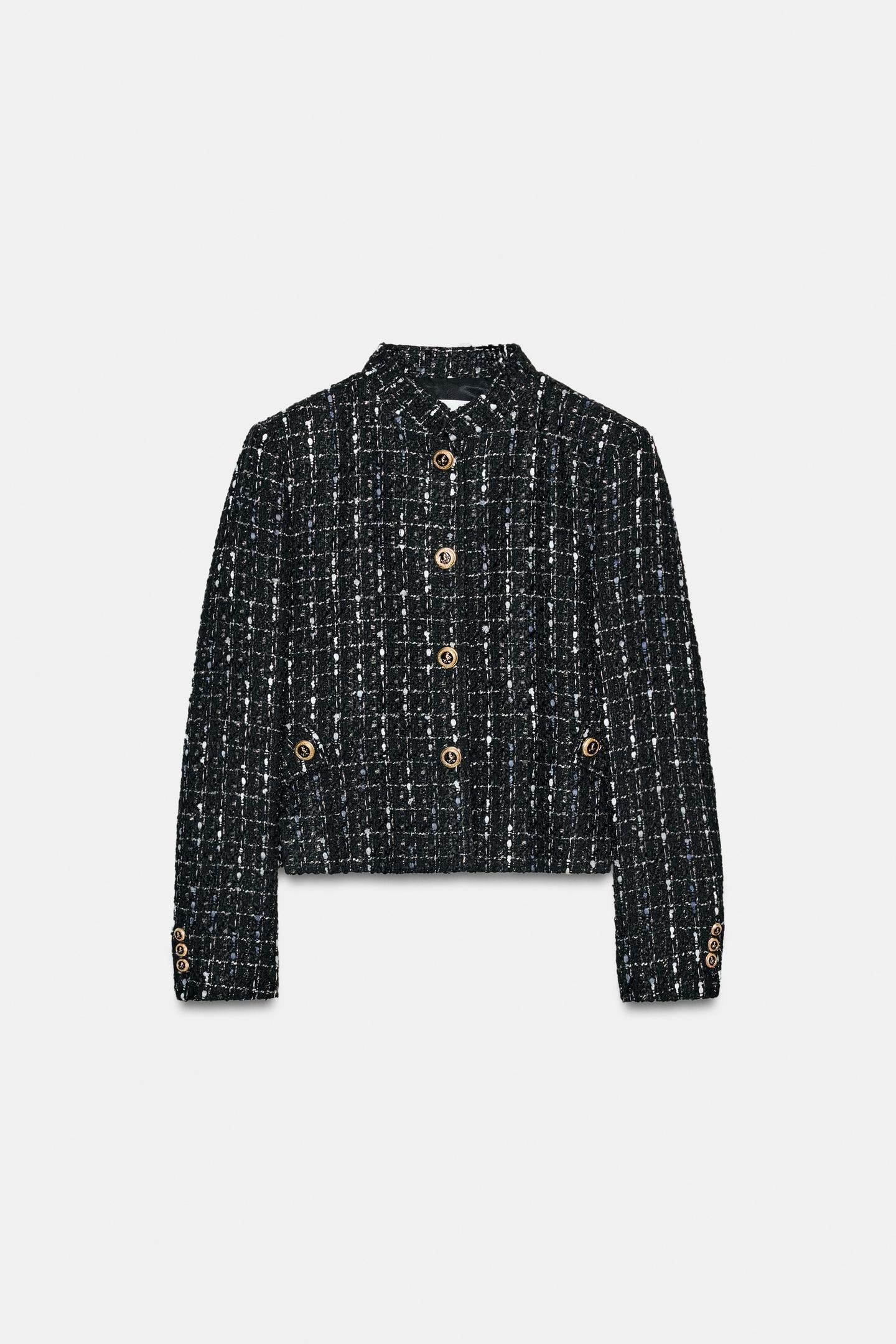 BLAZER STRUCTURÉ À FIL MÉTALLISÉ