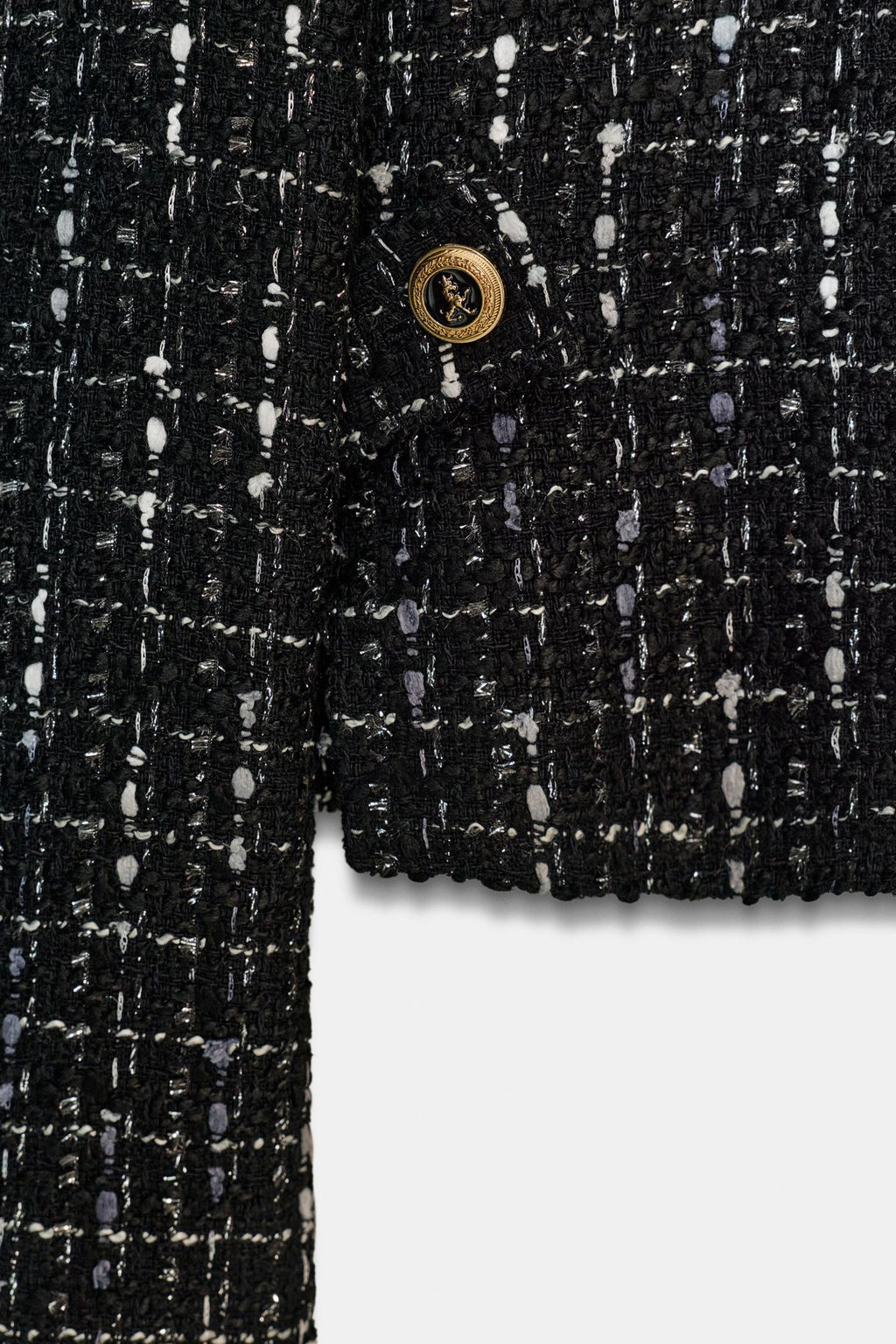 BLAZER STRUCTURÉ À FIL MÉTALLISÉ