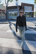 BLAZER STRUCTURÉ À FIL MÉTALLISÉ