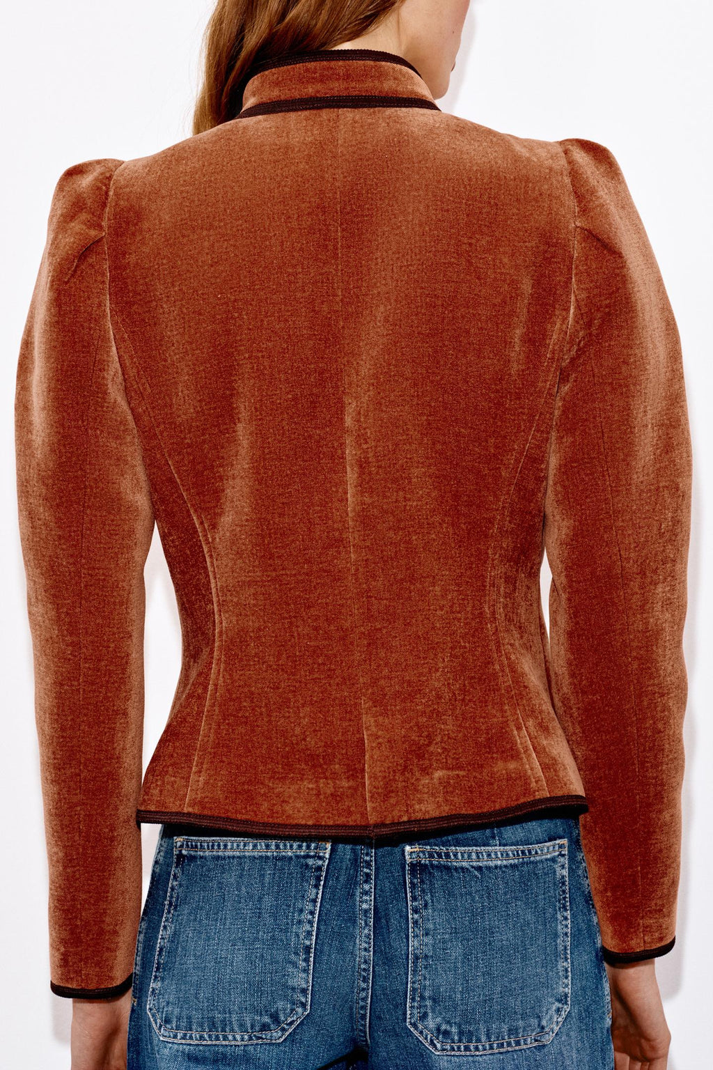 VESTE À LISERÉS EN CONTRASTE