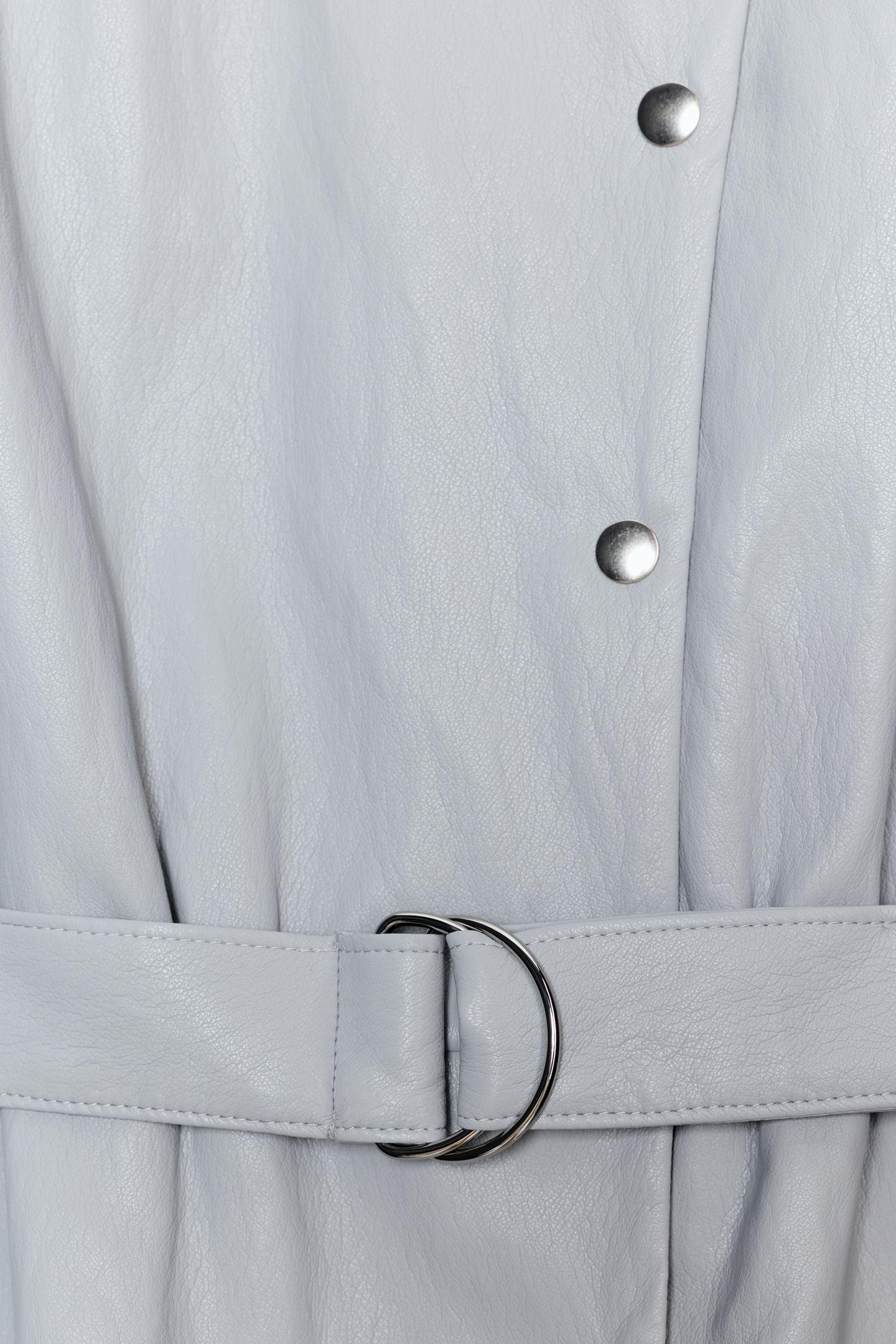 ROBE COURTE MATIÈRE SYNTHÉTIQUE AVEC CEINTURE
