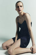 ROBE COURTE SATINÉE