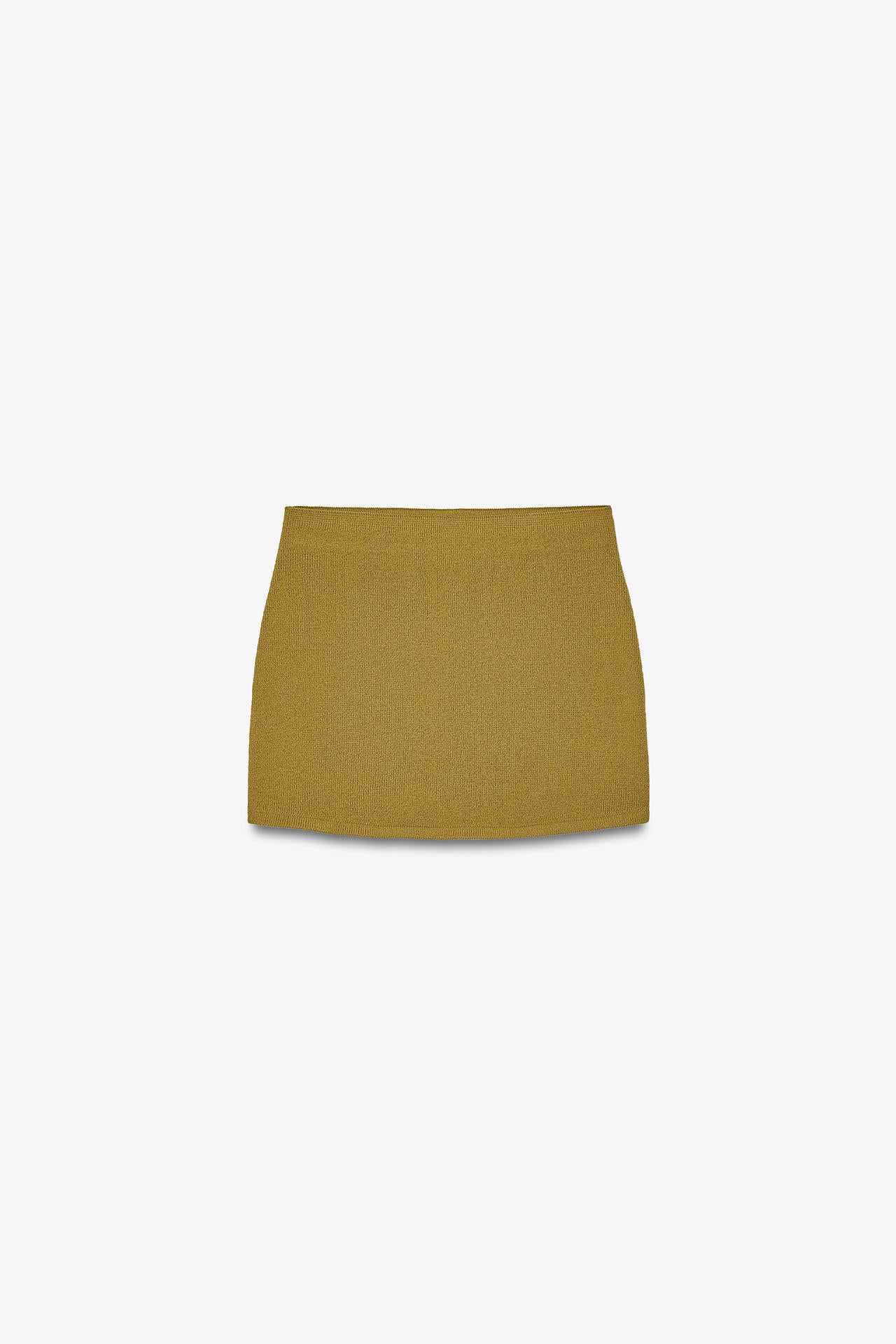 SIGNATURE MINI-JUPE AUS FEINSTRICK