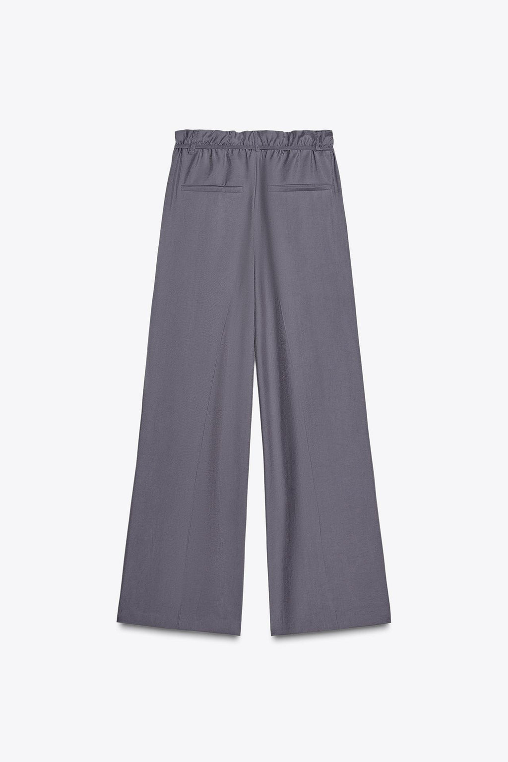 FLIESSENDE PAPERBAG-HOSE MIT GÜRTEL
