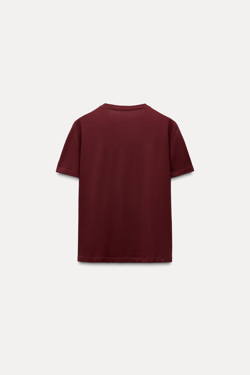 T-SHIRT BURGUNDER COTTON LINIE