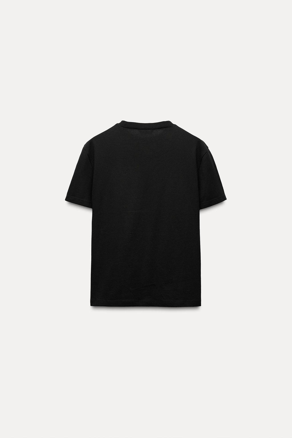 T-SHIRT SCHWARZ COTTON LINIE