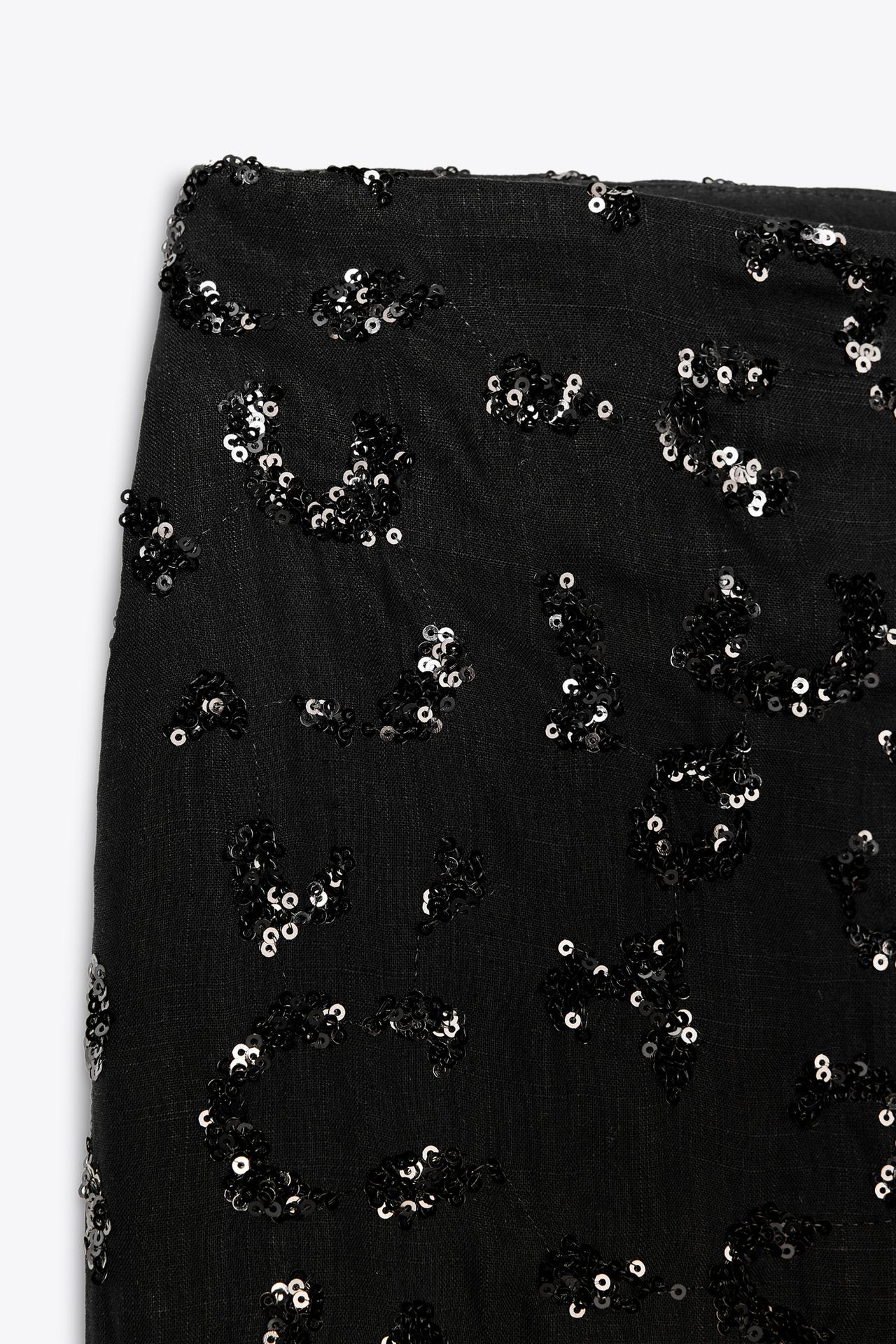 SIGNATURE PAILLETTEN-WIDELEG-HOSE