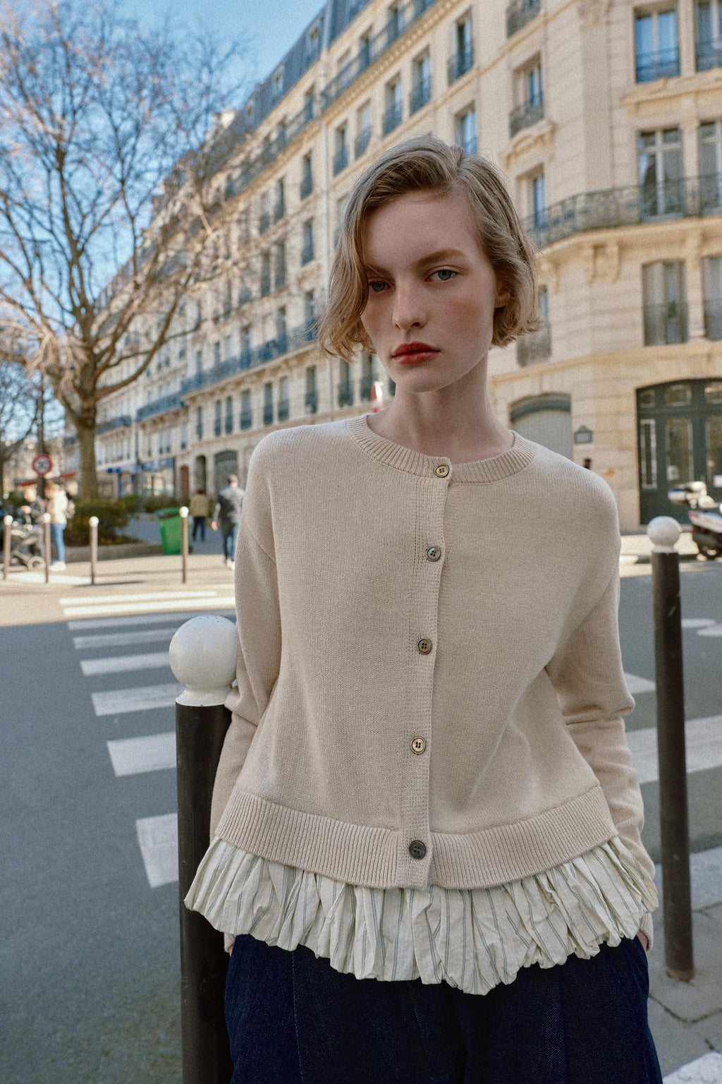 GILET EN MAILLE BIMATIÈRE