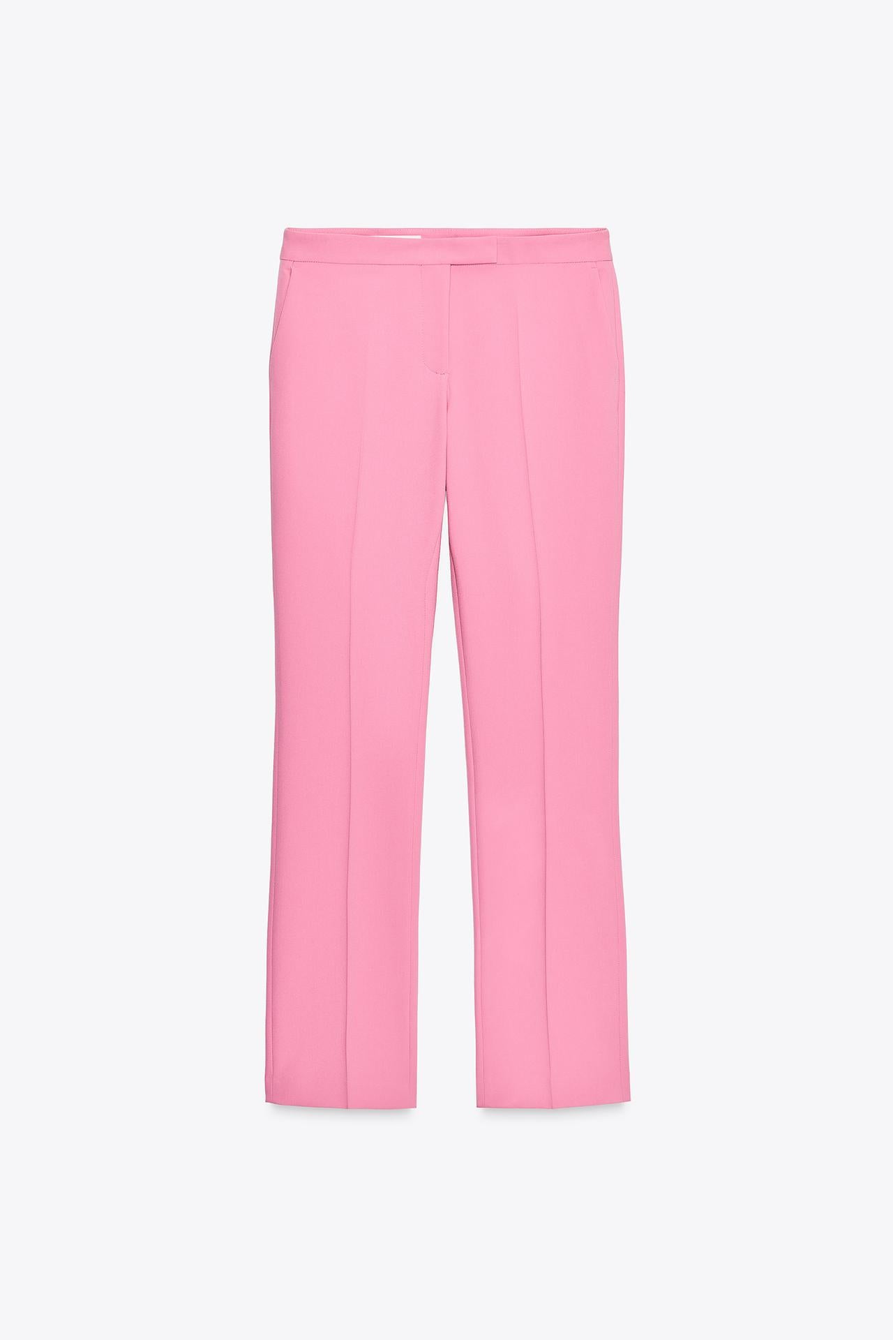 SCHLAGHOSE MIT STATEMENT-SILHOUETTE IN PINK