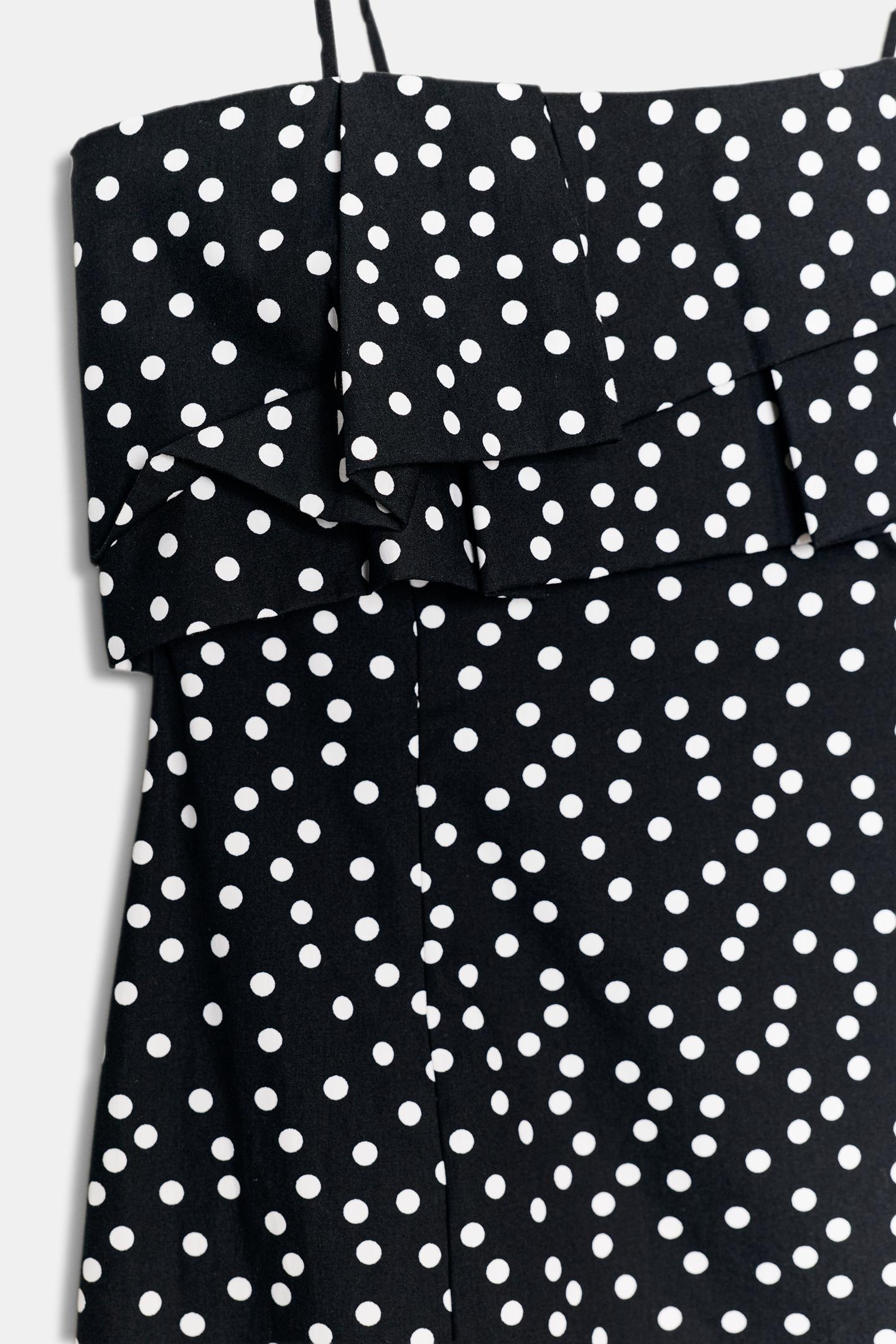 ROBE COURTE À POIS