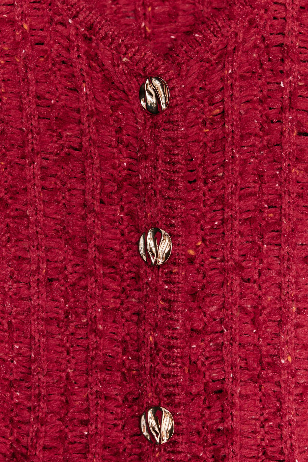 STRICKJACKE MIT 34-ÄRMELN ROT