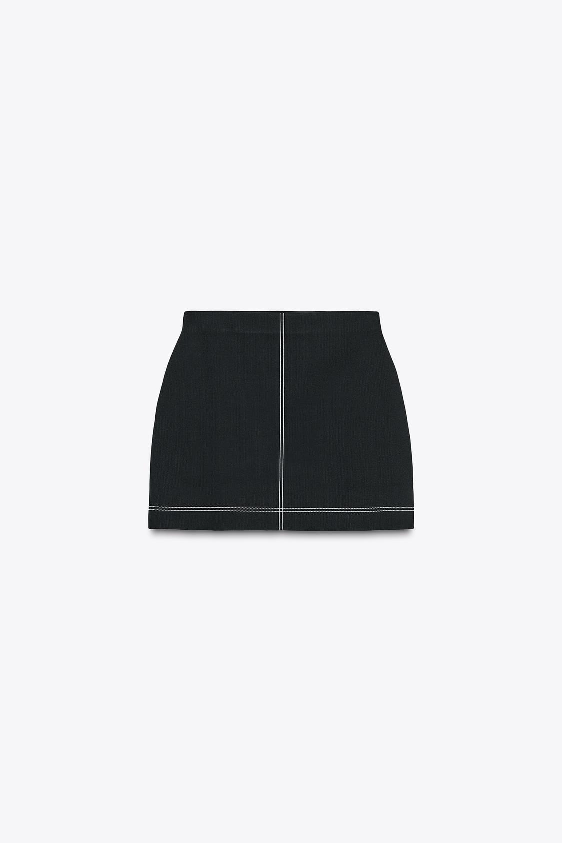 MINIROCK AUS SIGNATURE-JERSEY MIT HOHER TAILLE