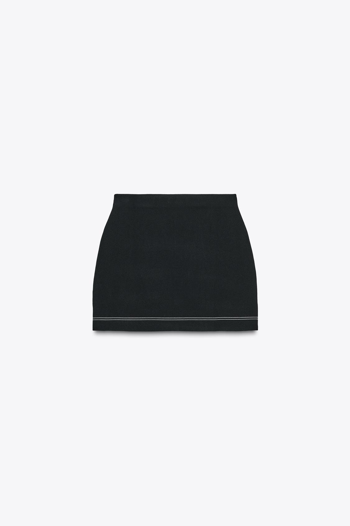 MINIROCK AUS SIGNATURE-JERSEY MIT HOHER TAILLE
