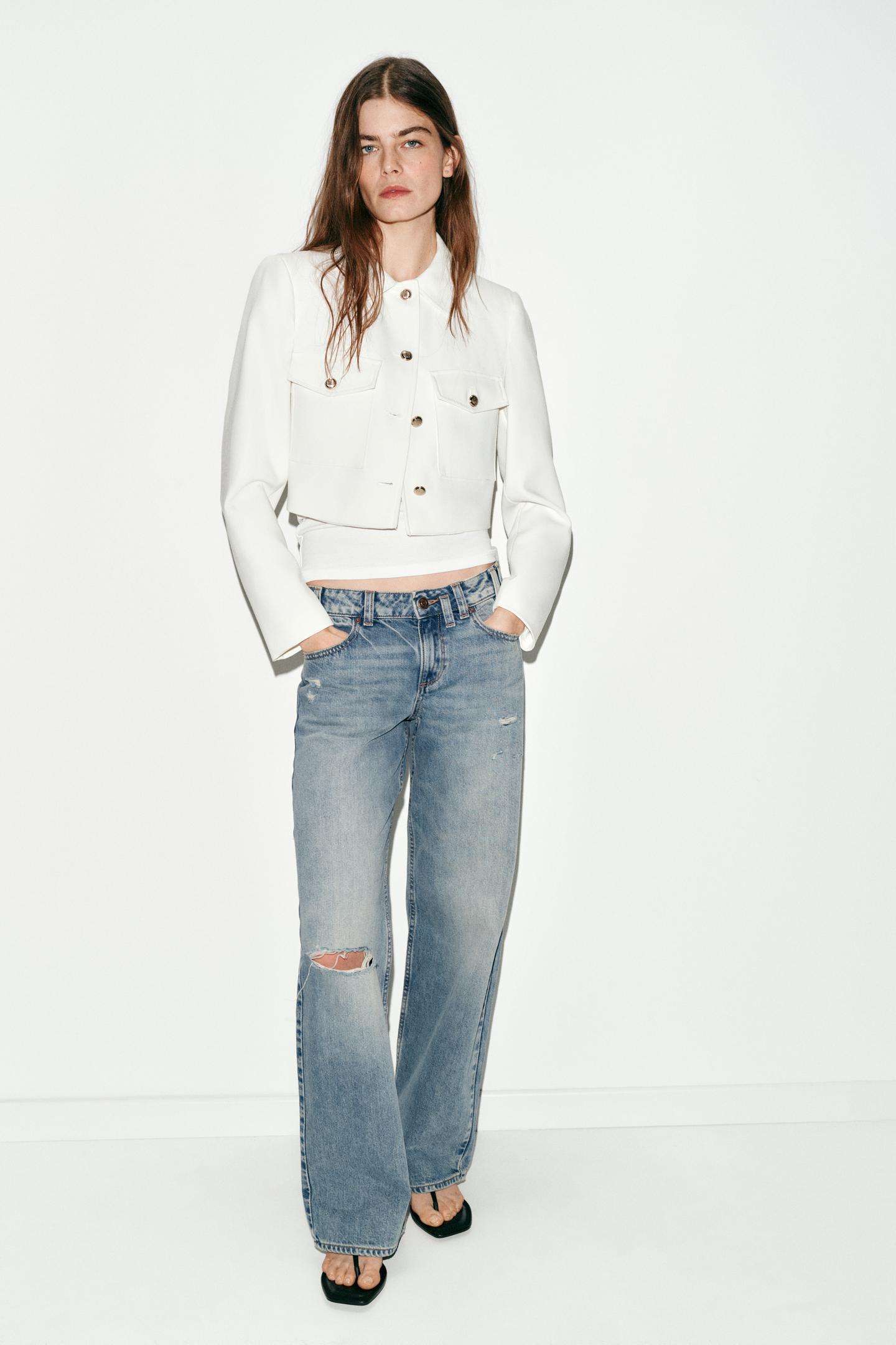 VESTE COURTE À POCHES