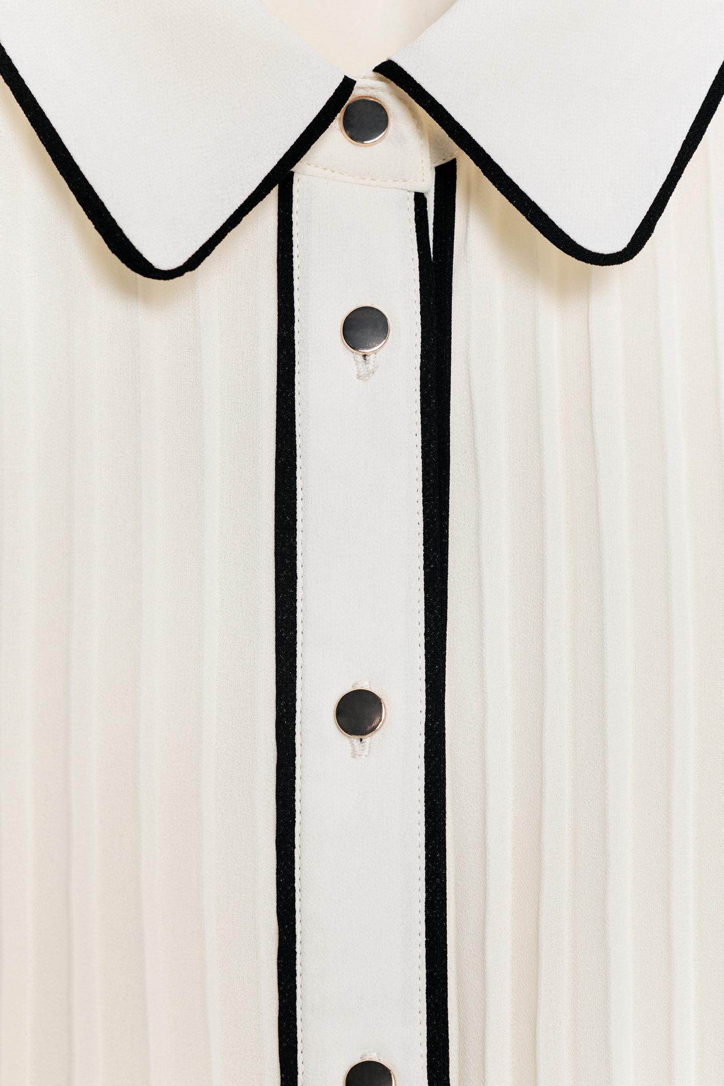 Robe midi plissée avec ceinture