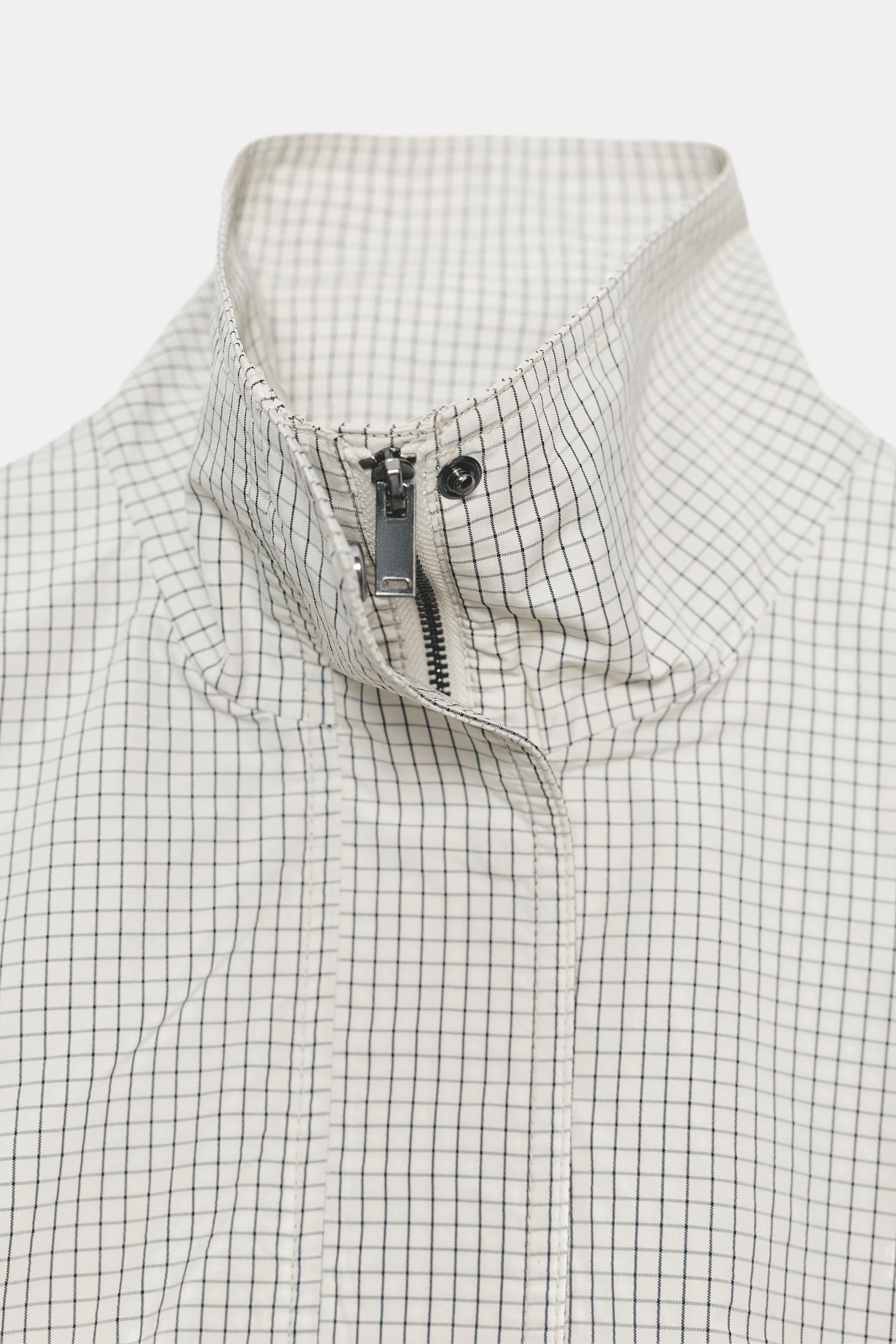 VESTE EN NYLON À CARREAUX