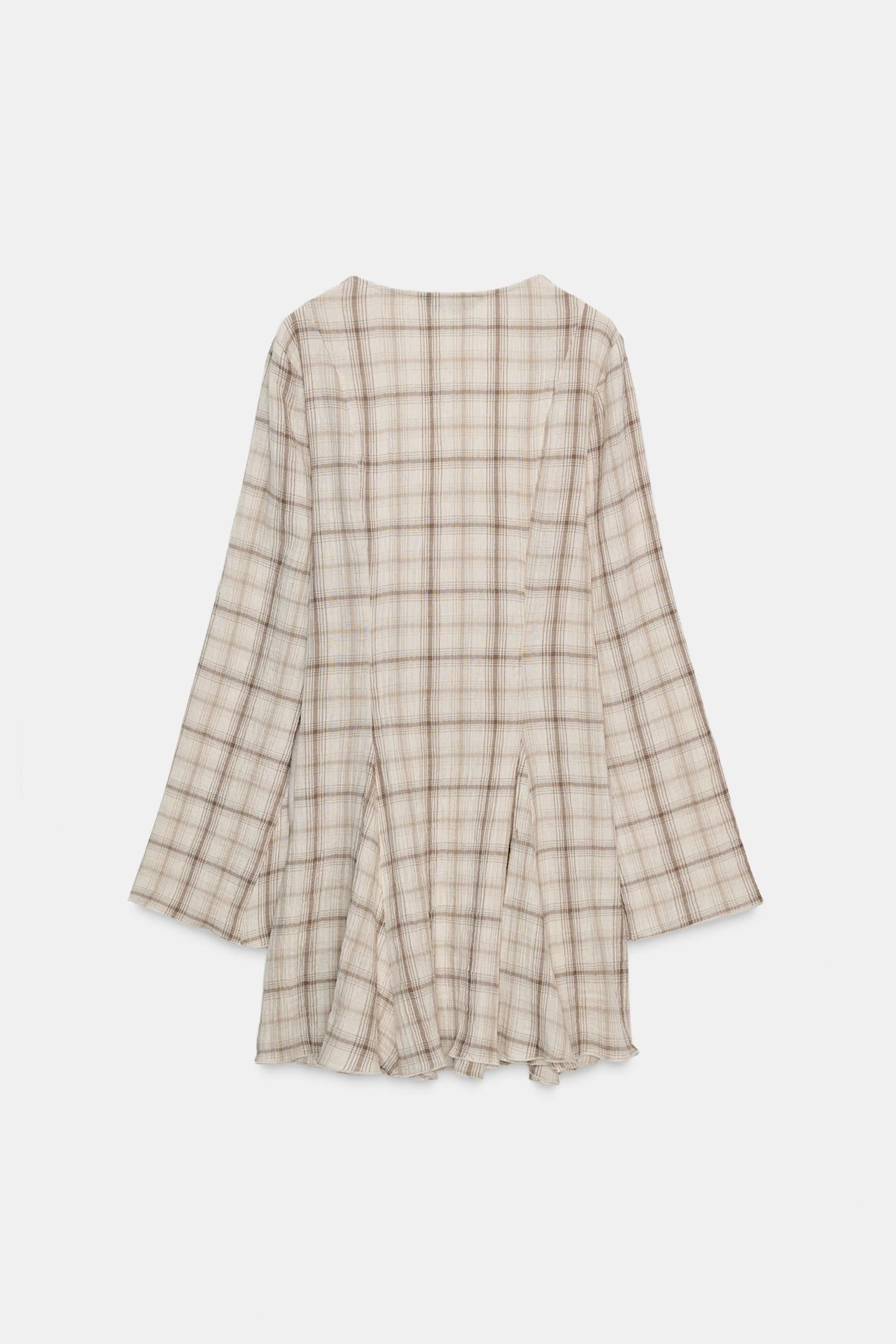 ROBE COURTE À CARREAUX