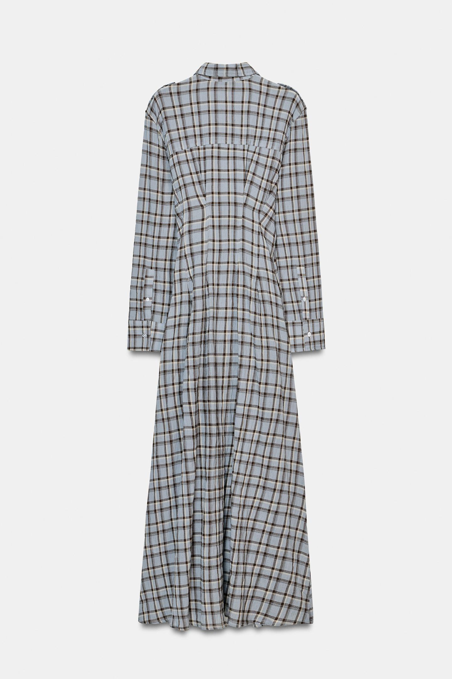 ROBE CHEMISE À CARREAUX