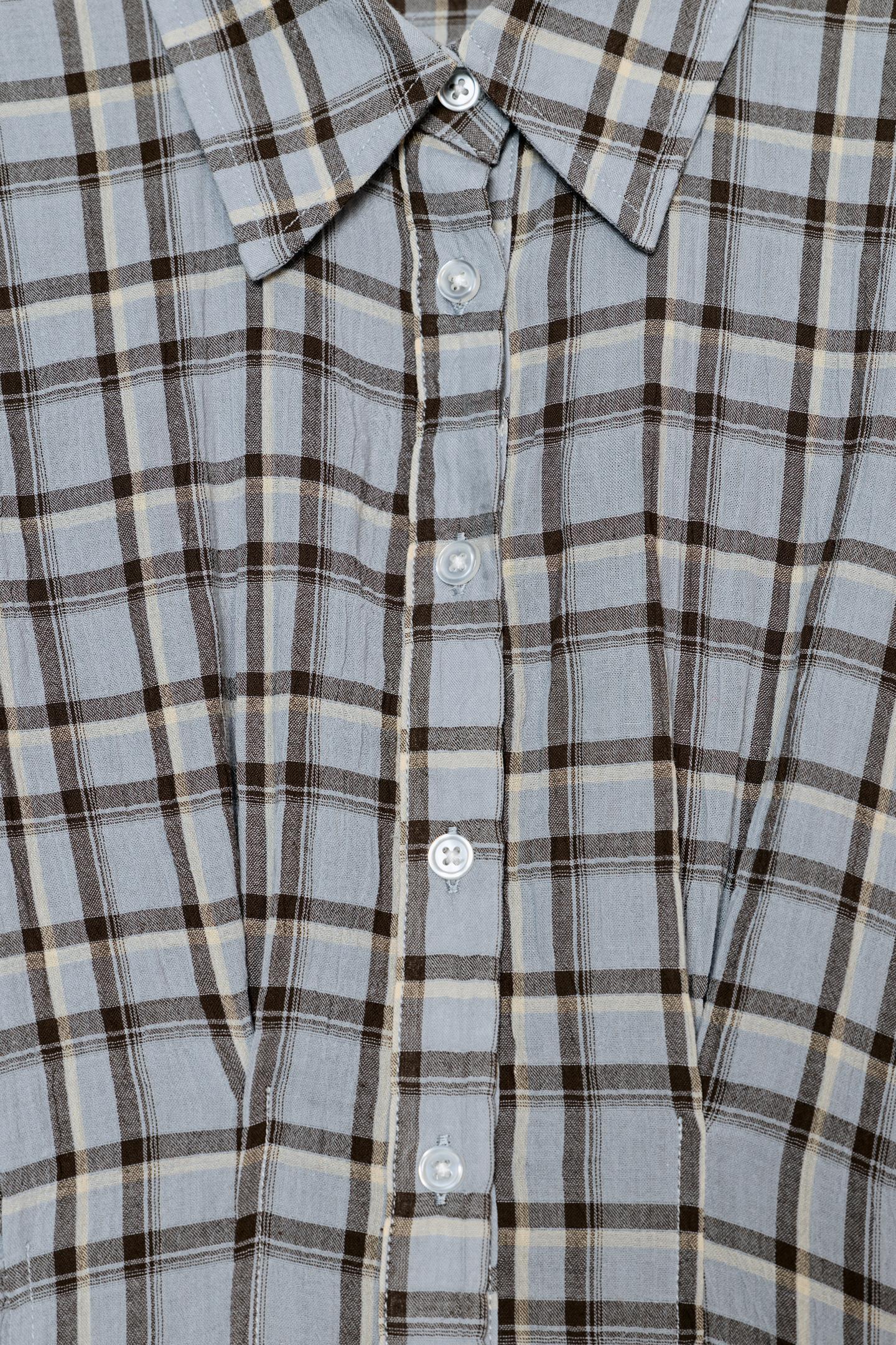 ROBE CHEMISE À CARREAUX