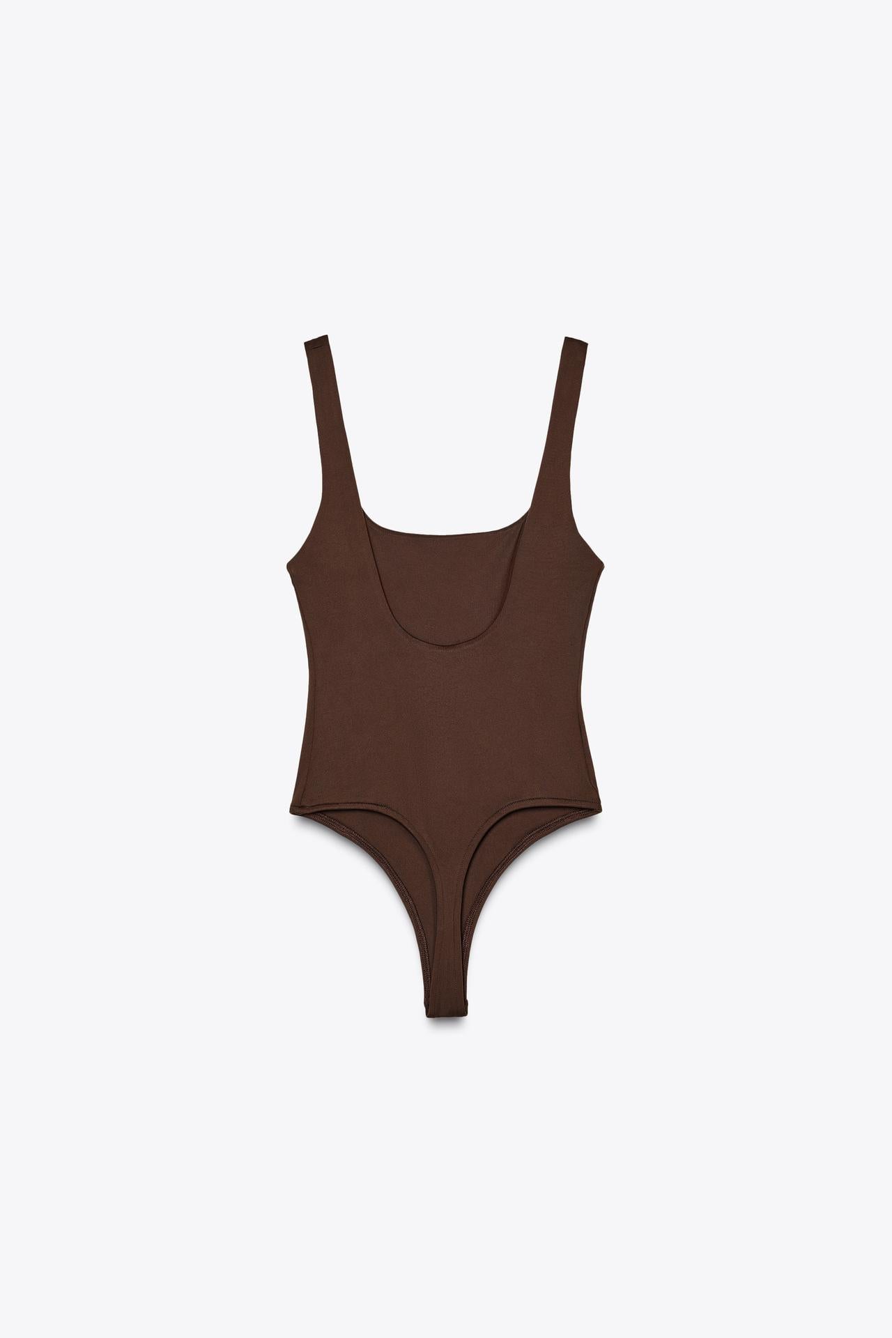 BODY SCHOKOBRAUN MIT BREITEN TRÄGERN