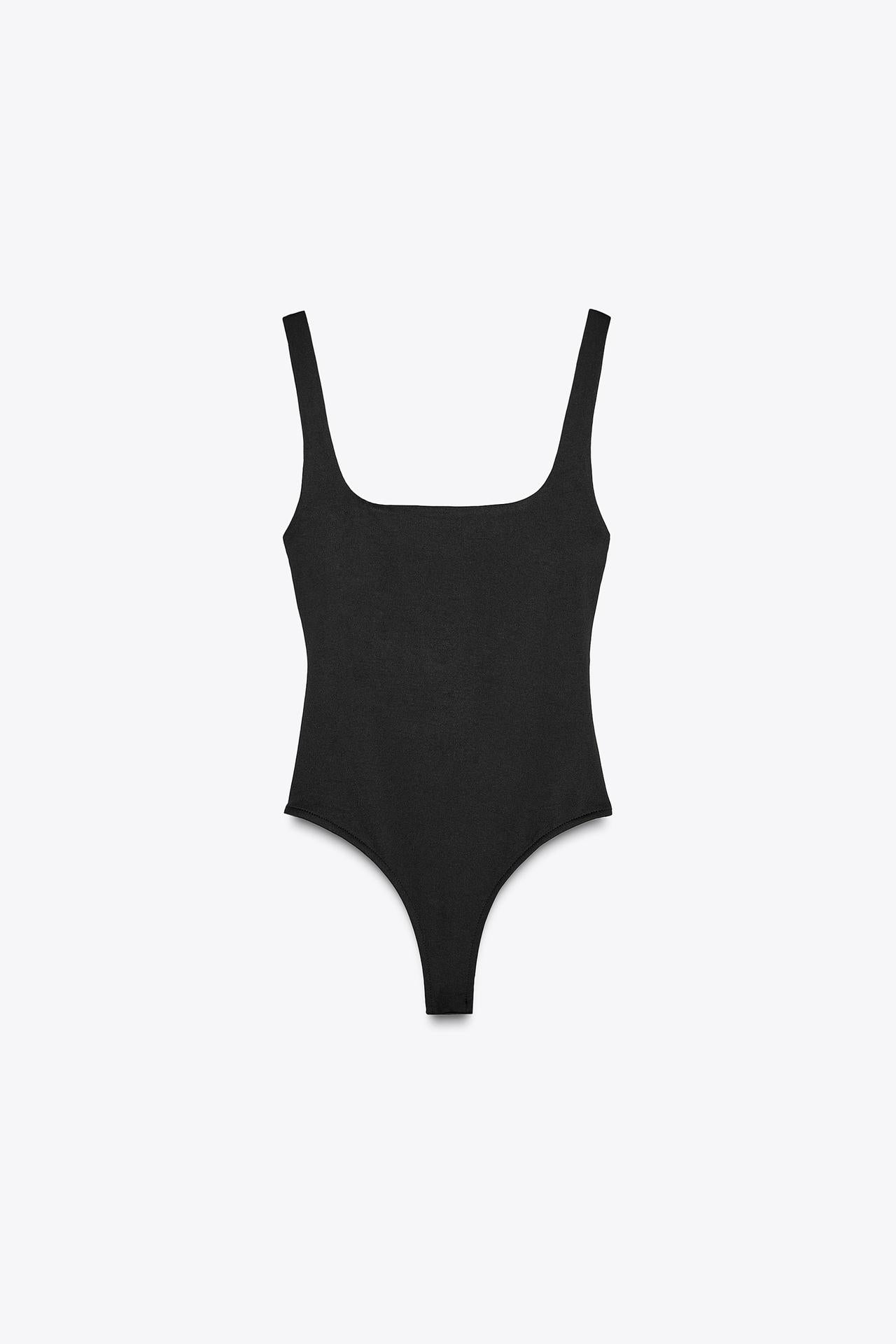 BODY SCHWARZ MIT BREITEN TRÄGERN