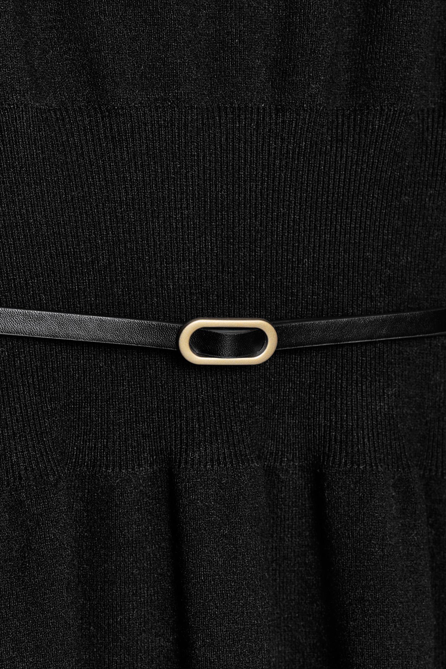 ROBE MI-LONGUE AVEC CEINTURE