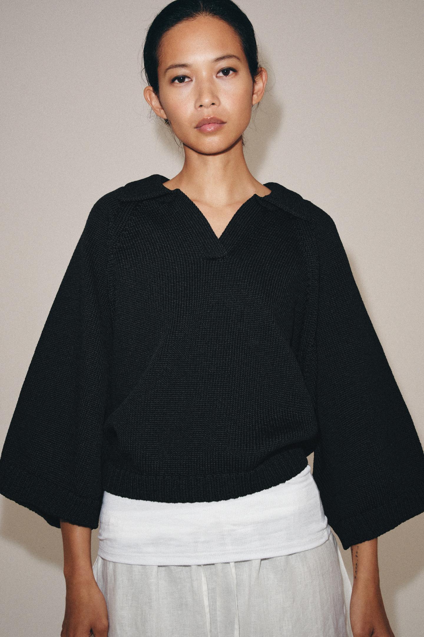 PULL EN MAILLE COL POLO