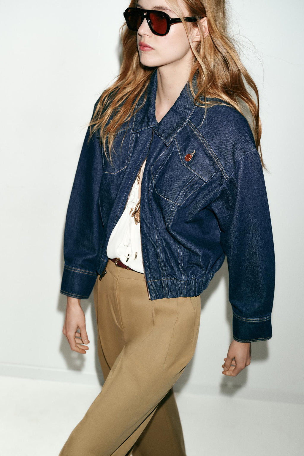BLOUSON BOMBER EN DENIM