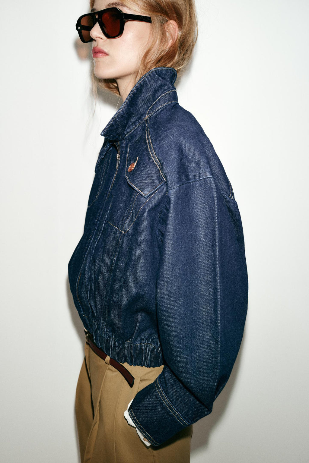 BLOUSON BOMBER EN DENIM