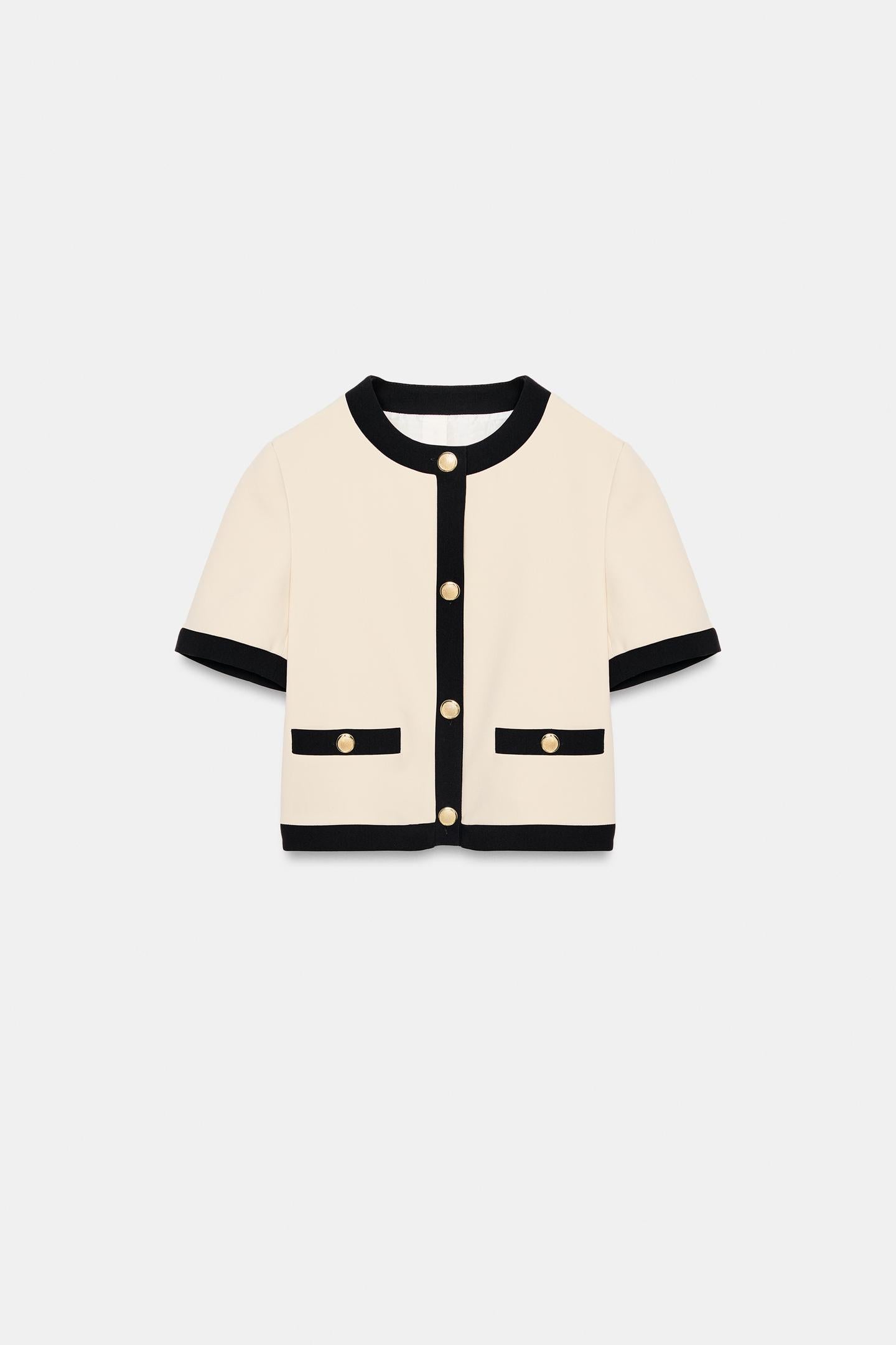 VESTE MANCHES COURTES