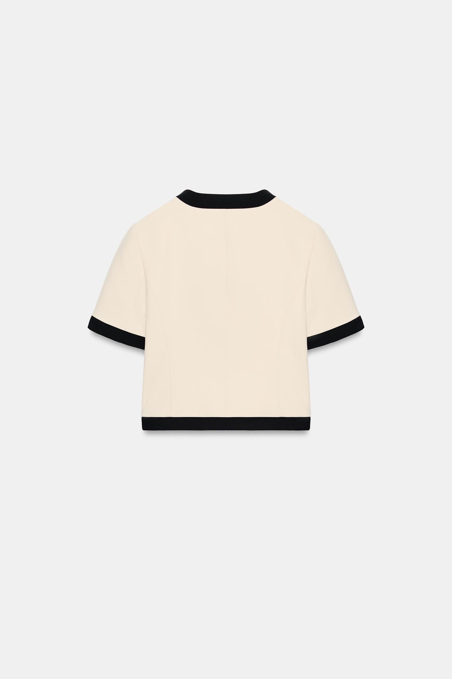 VESTE MANCHES COURTES