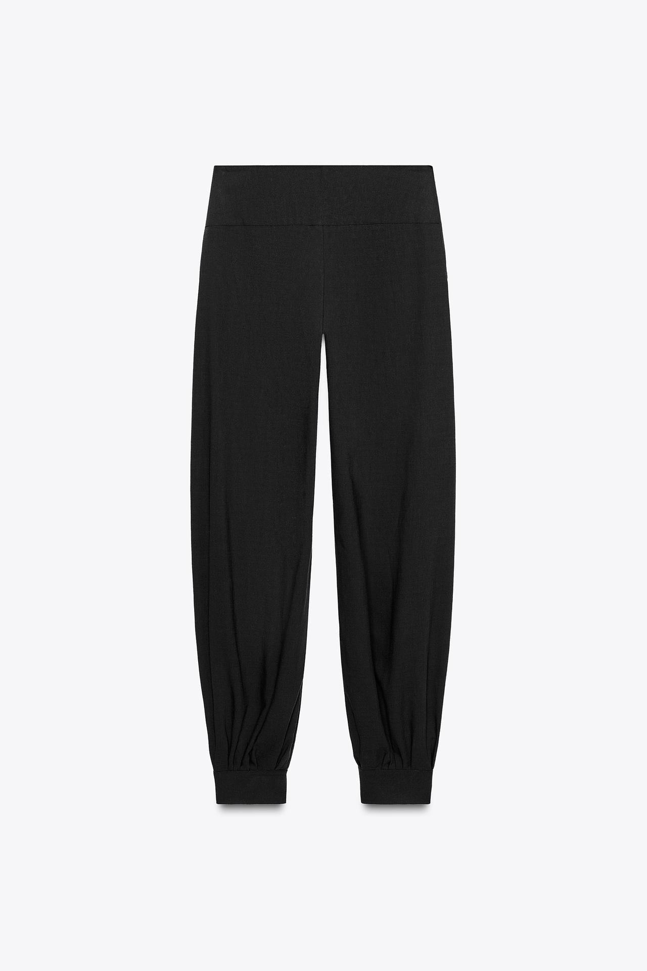 BOMBACHAHOSE MIT MANSCHETTENABSCHLUSS