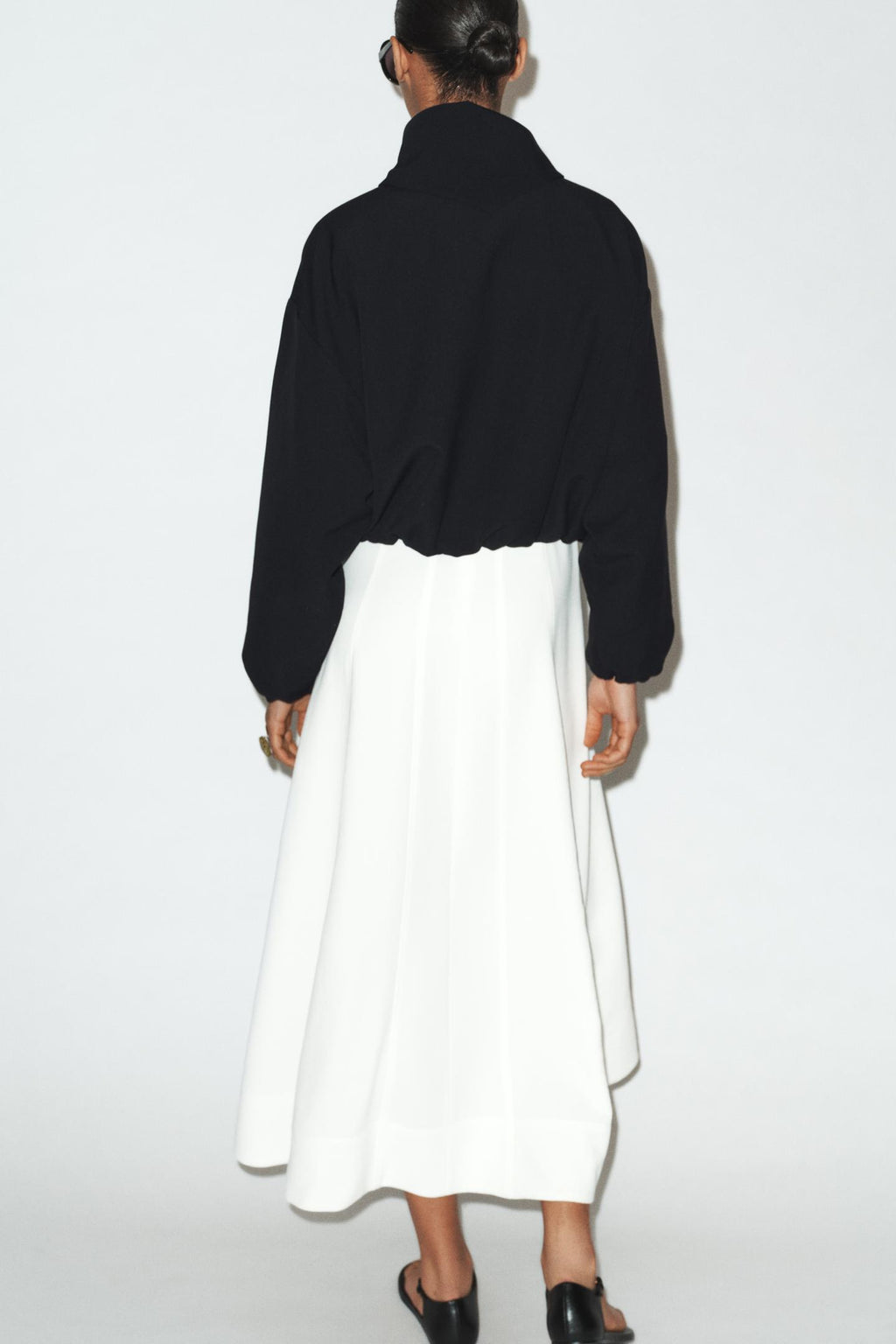 BOMBER À FOULARD AMOVIBLE