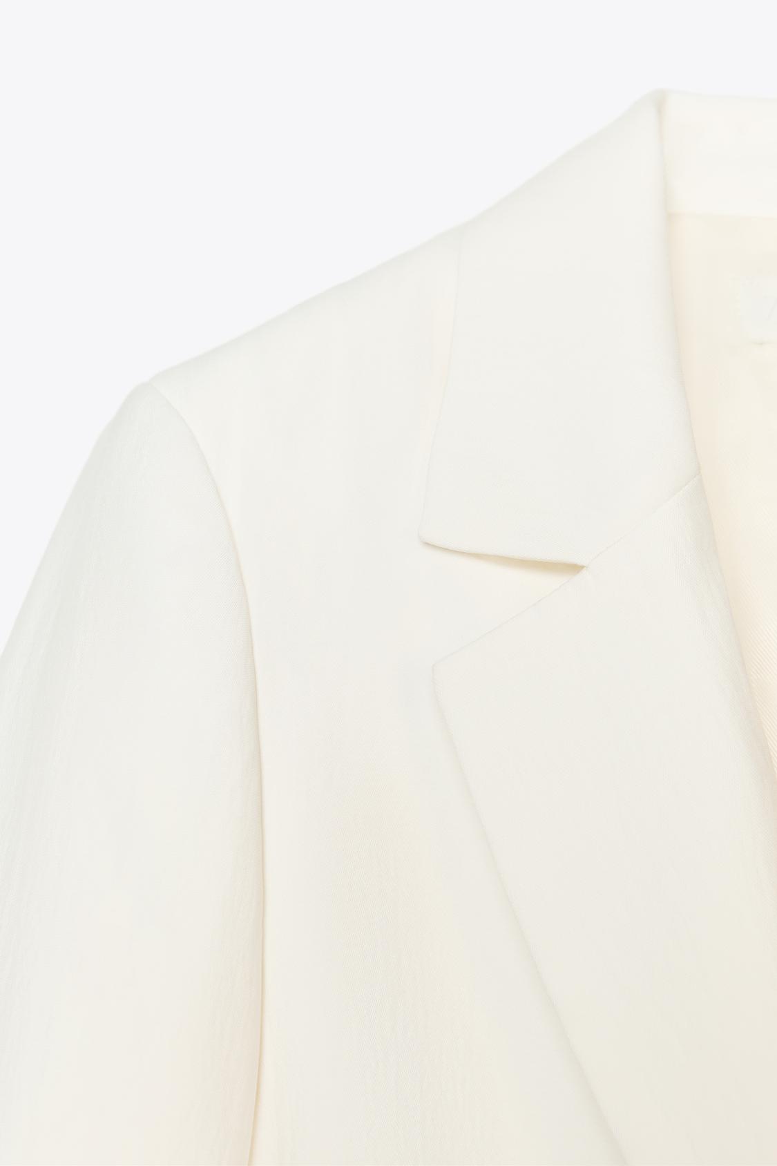 BLAZER STRUKTURIERT IN NATURWEISS