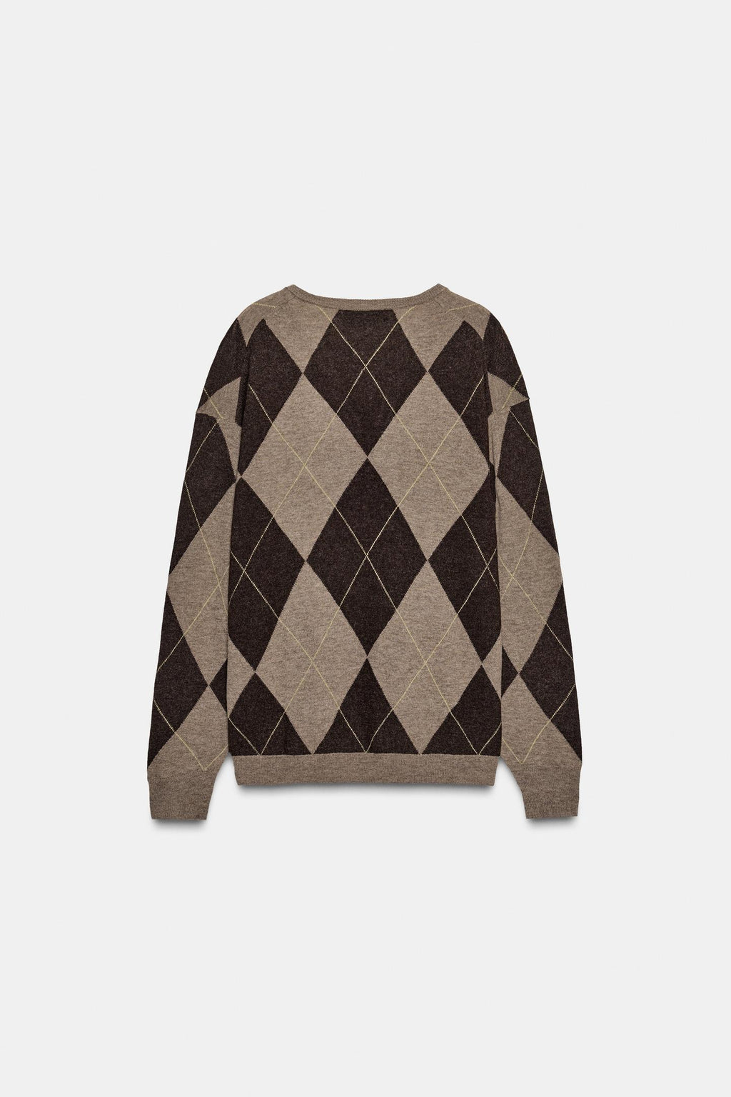 PULL 100% LAINE À LOSANGES EZ SIGNATURE