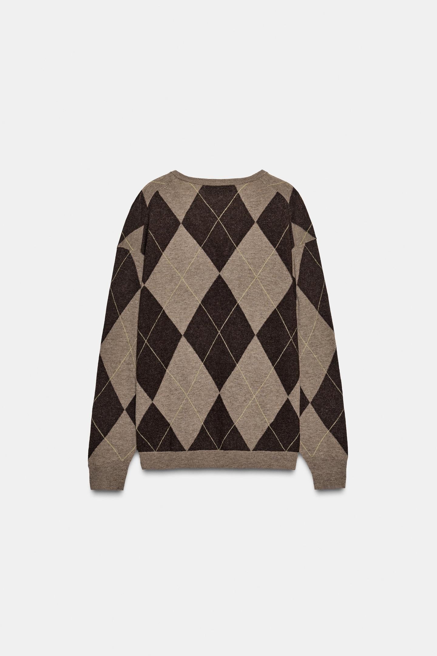 PULL 100% LAINE À LOSANGES EZ SIGNATURE