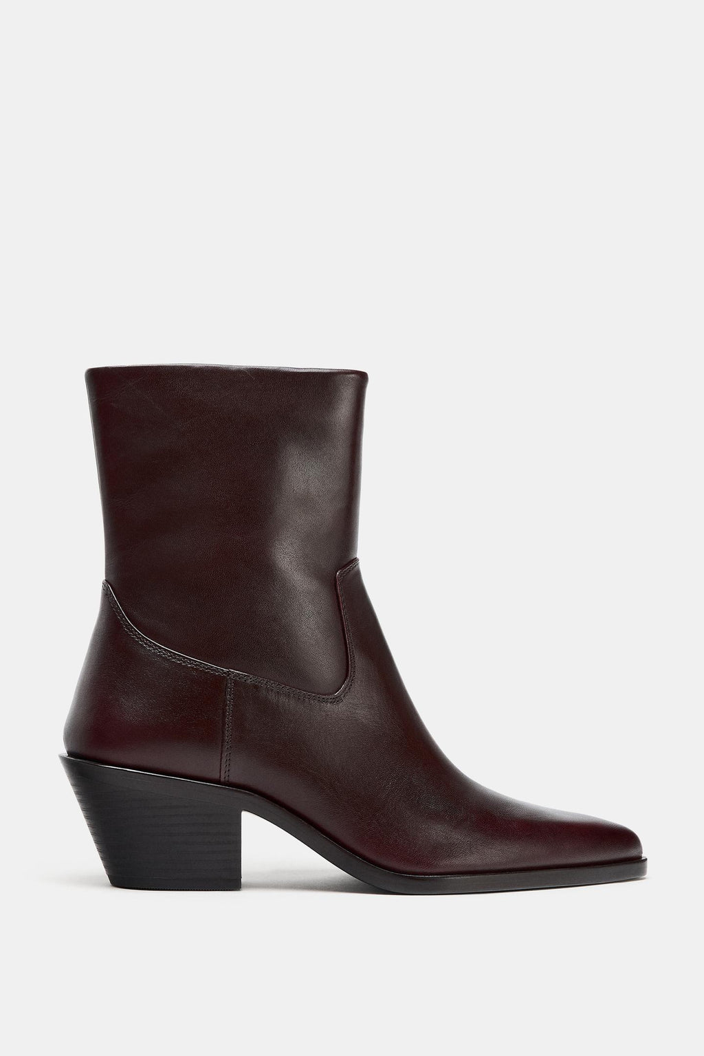 BOTTINES COW-BOY EN CUIR