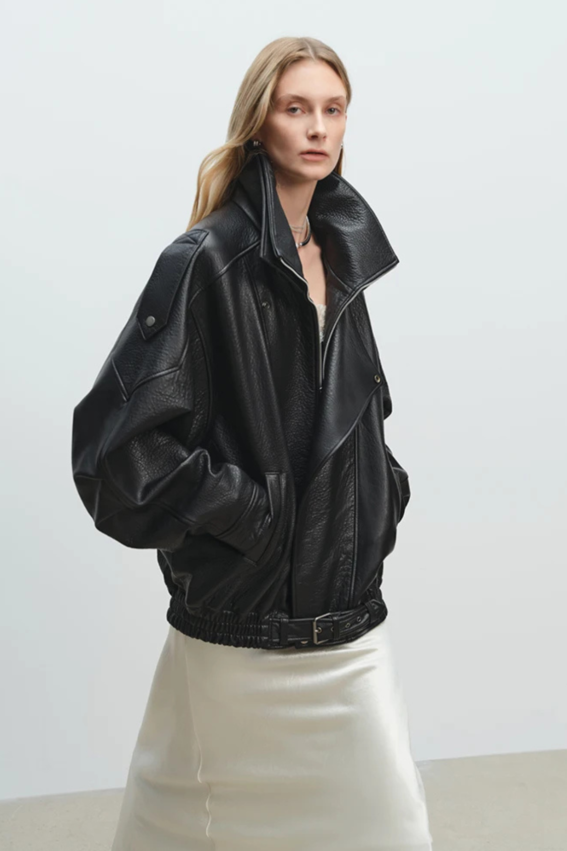 BIKERJACKE IN PREMIUM-LEDEROPTIK